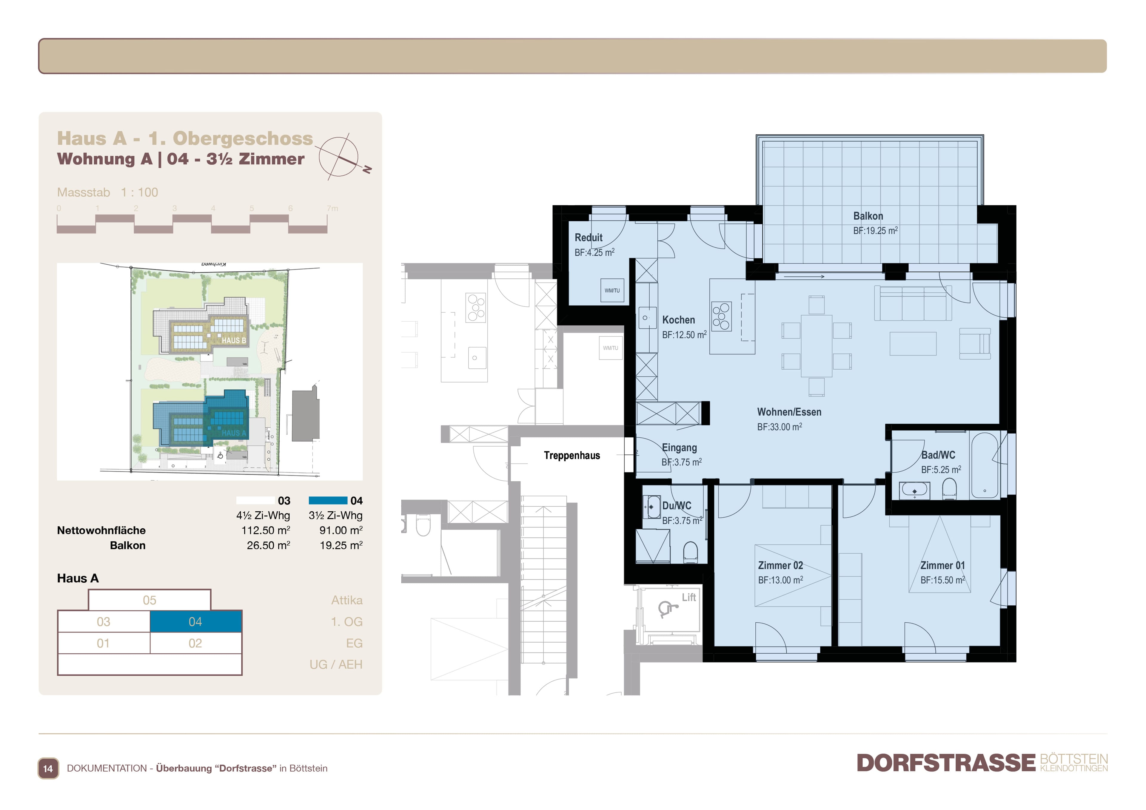 Moderne 3.5-Zimmer Wohnung in Böttstein kaufen - 8
