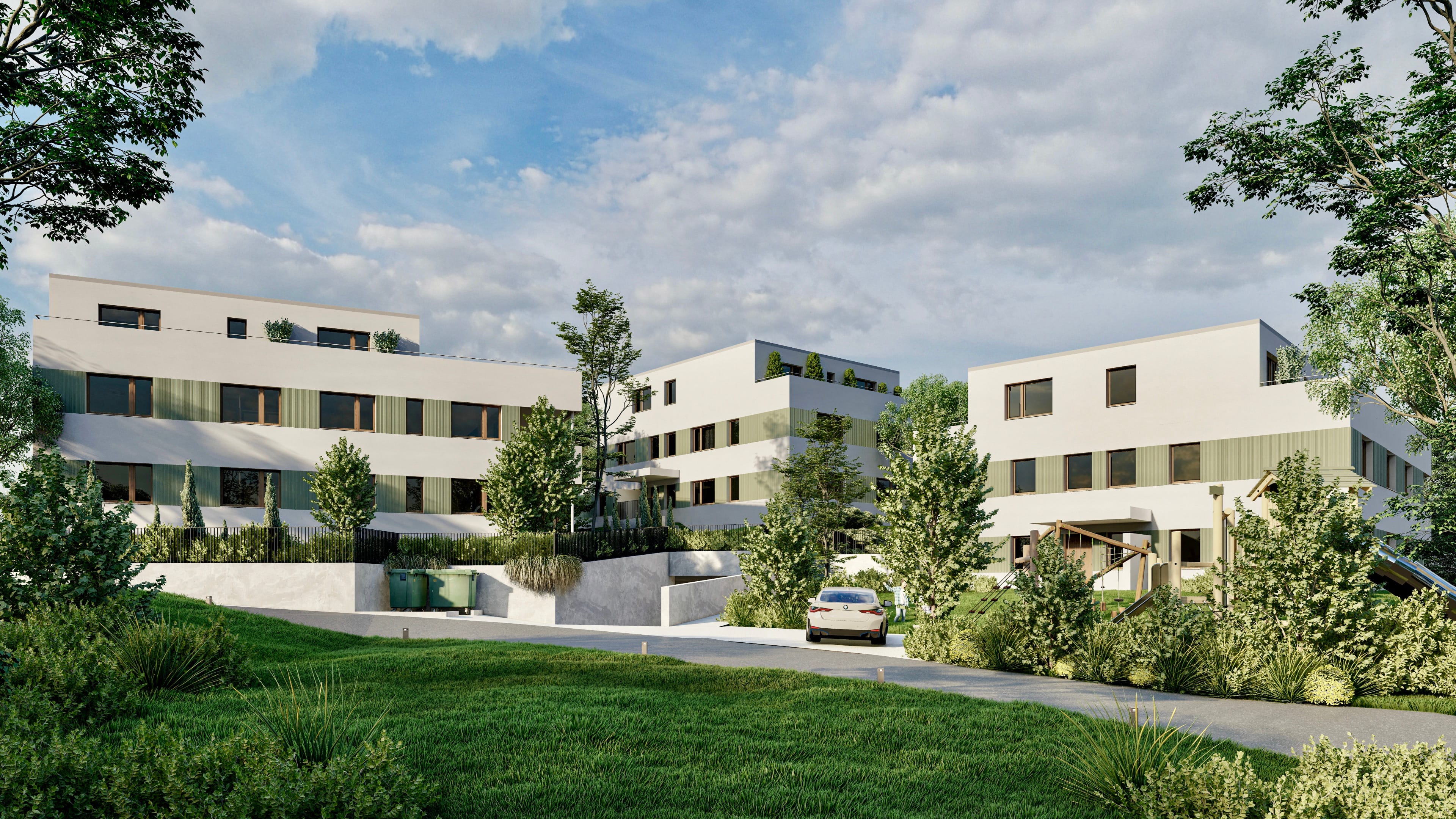 Glashütten Bauland mit Projekt, 3 MFH mit 17 Einheiten - 1