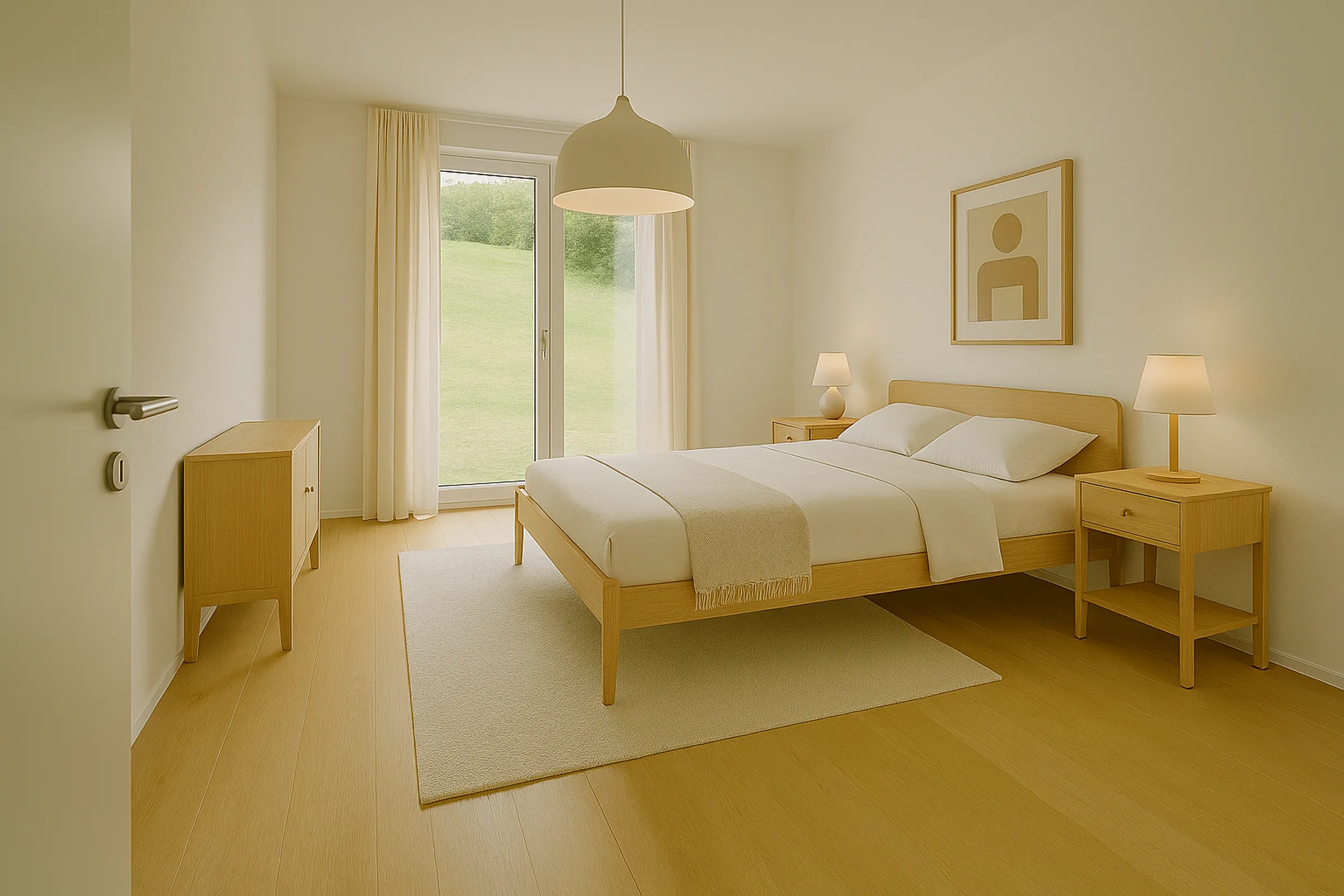 2.5 Zimmerwohnung im Neubau-Mehrfamilienhaus mit Bergsicht in Zeneggen - 3