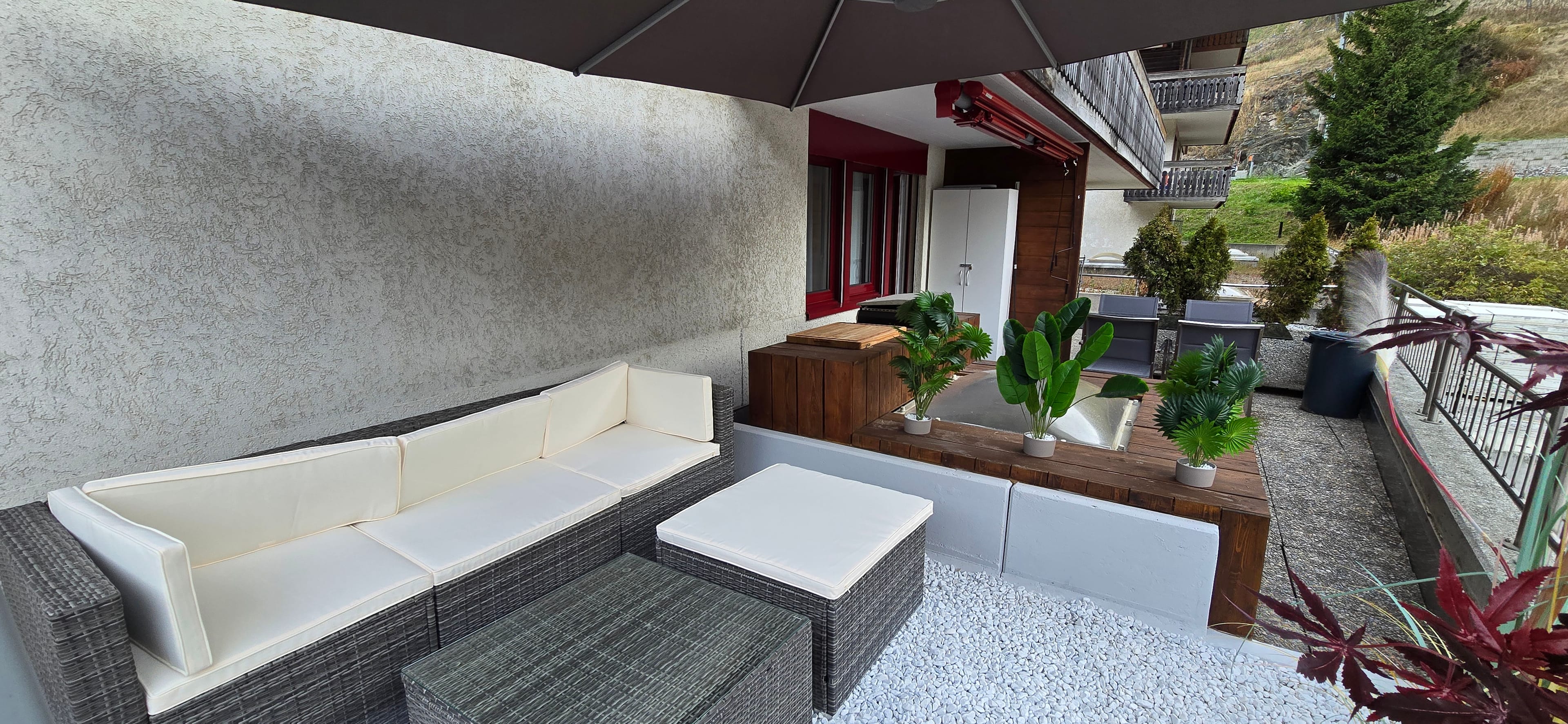 Zermatt: Sanierte 2-Zimmer-Gartenwohnung mit Bergsicht kaufen - 38