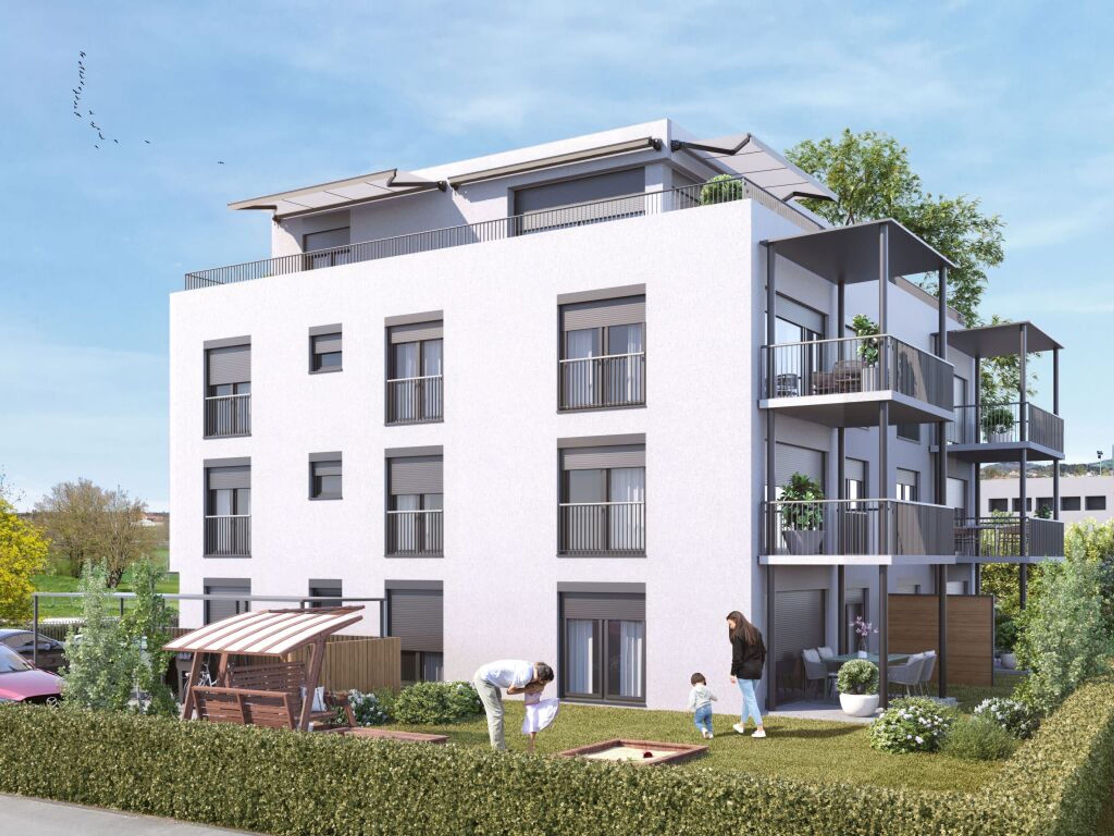 3.5-Zimmer-Gartenwohnung mit Sitzplatz in Münsingen kaufen - 2