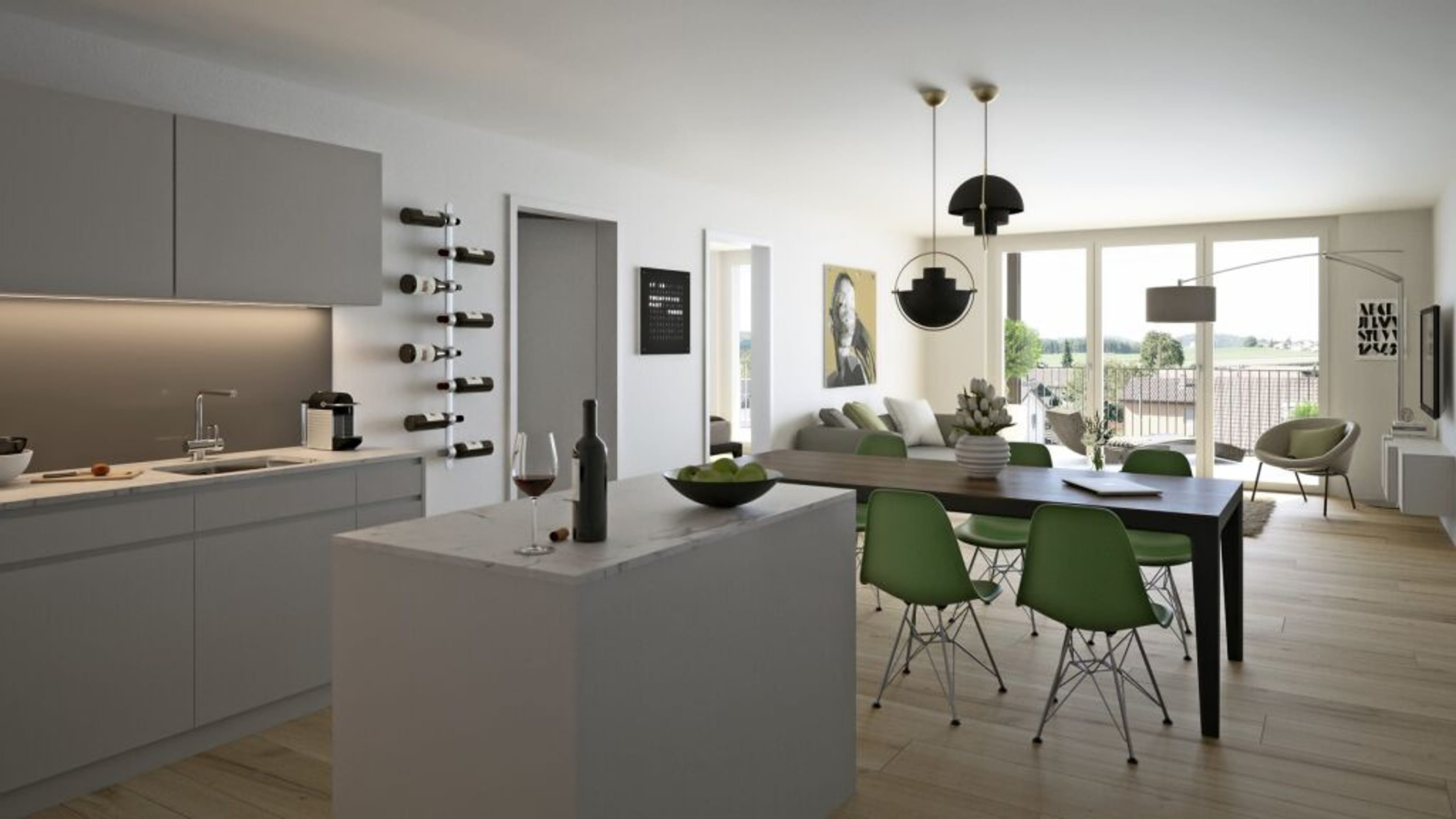 2.5-Zimmer-Gartenwohnung, Terrasse, Biberist - ruhig & sonnig - Bild 4