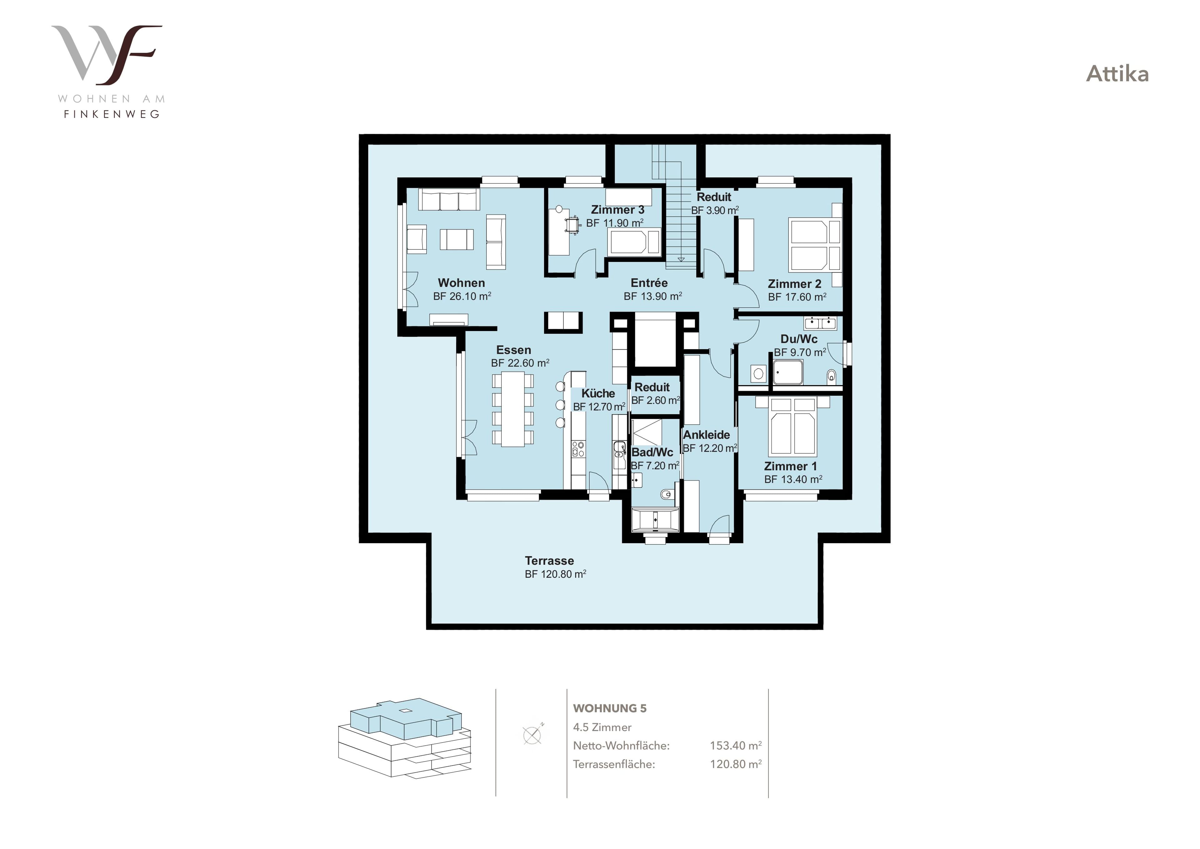 Grosse 4.5-Zimmer Attikawohnung in Schönbühl - 8