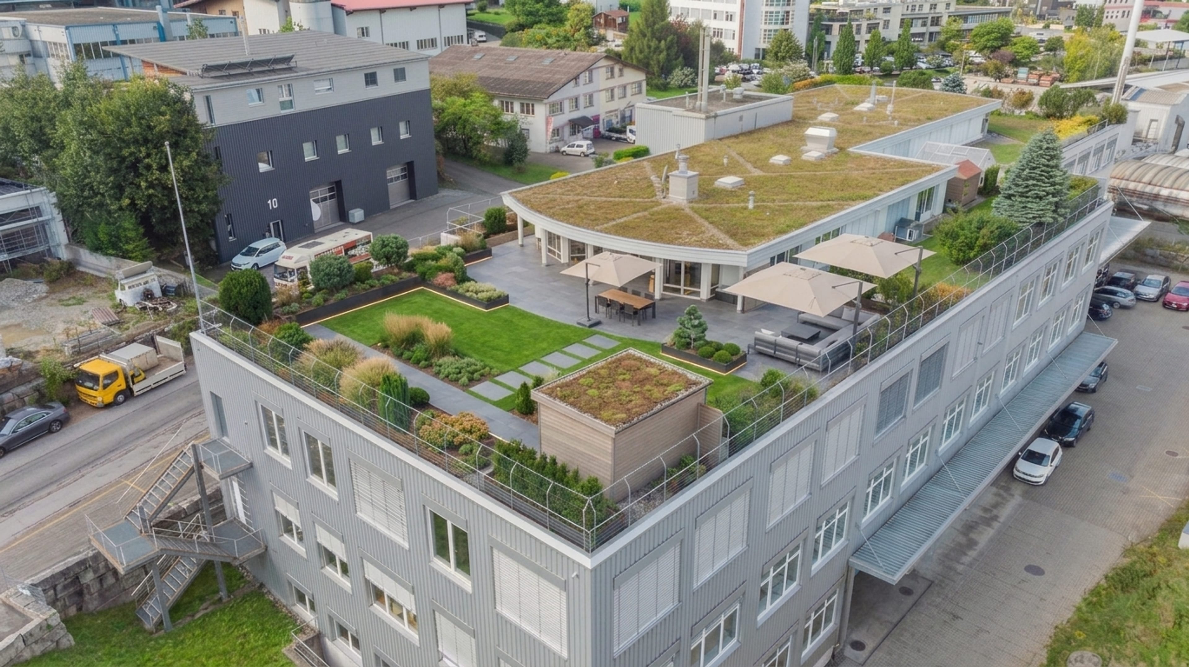 5.5 Zimmer Attikawohnung mit 550 m² Gartenterrasse, ein Traum.... - 7
