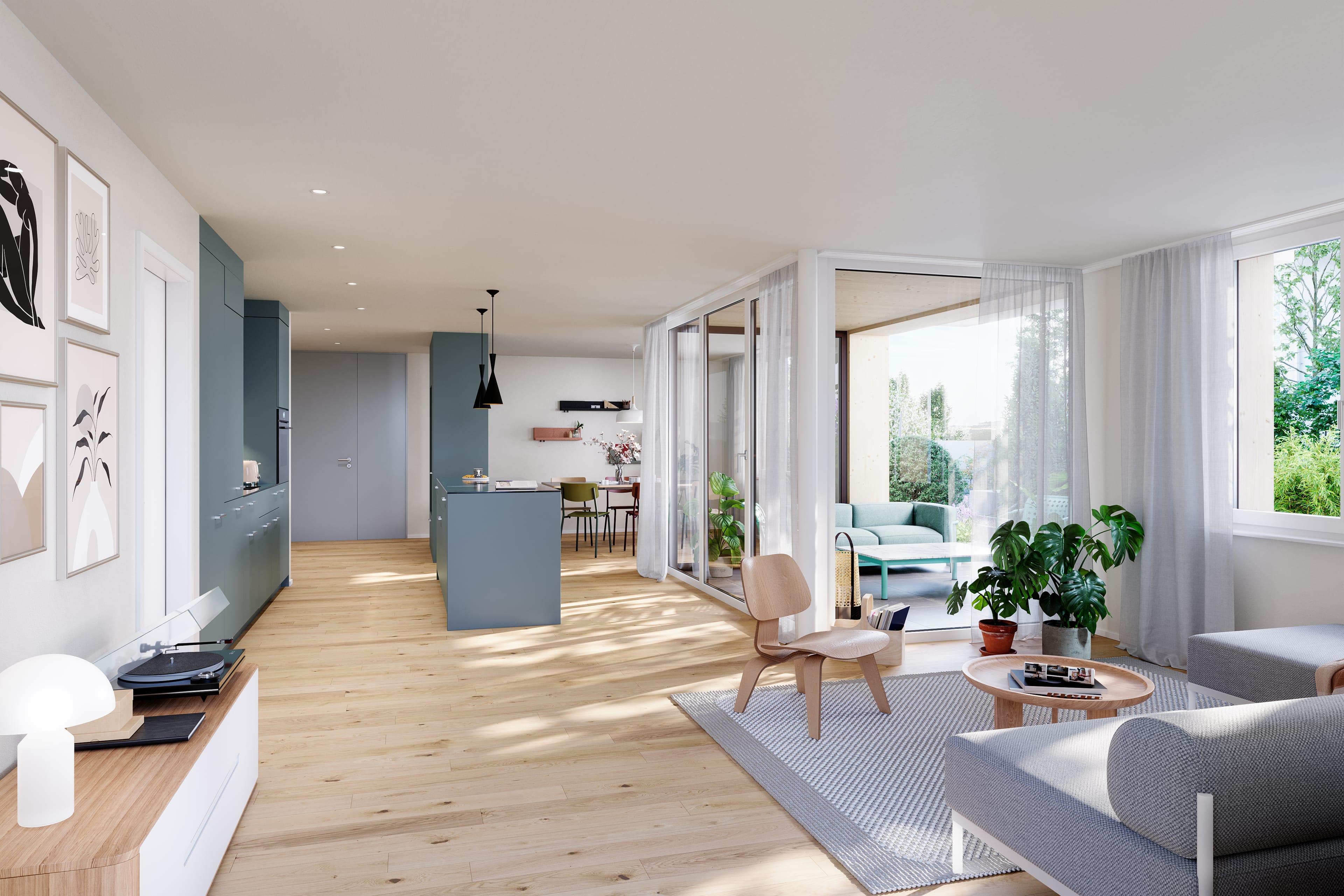 A2 | NEUBAU 4.5-Zimmer-Wohnung, 1. Obergeschoss - Bild 2