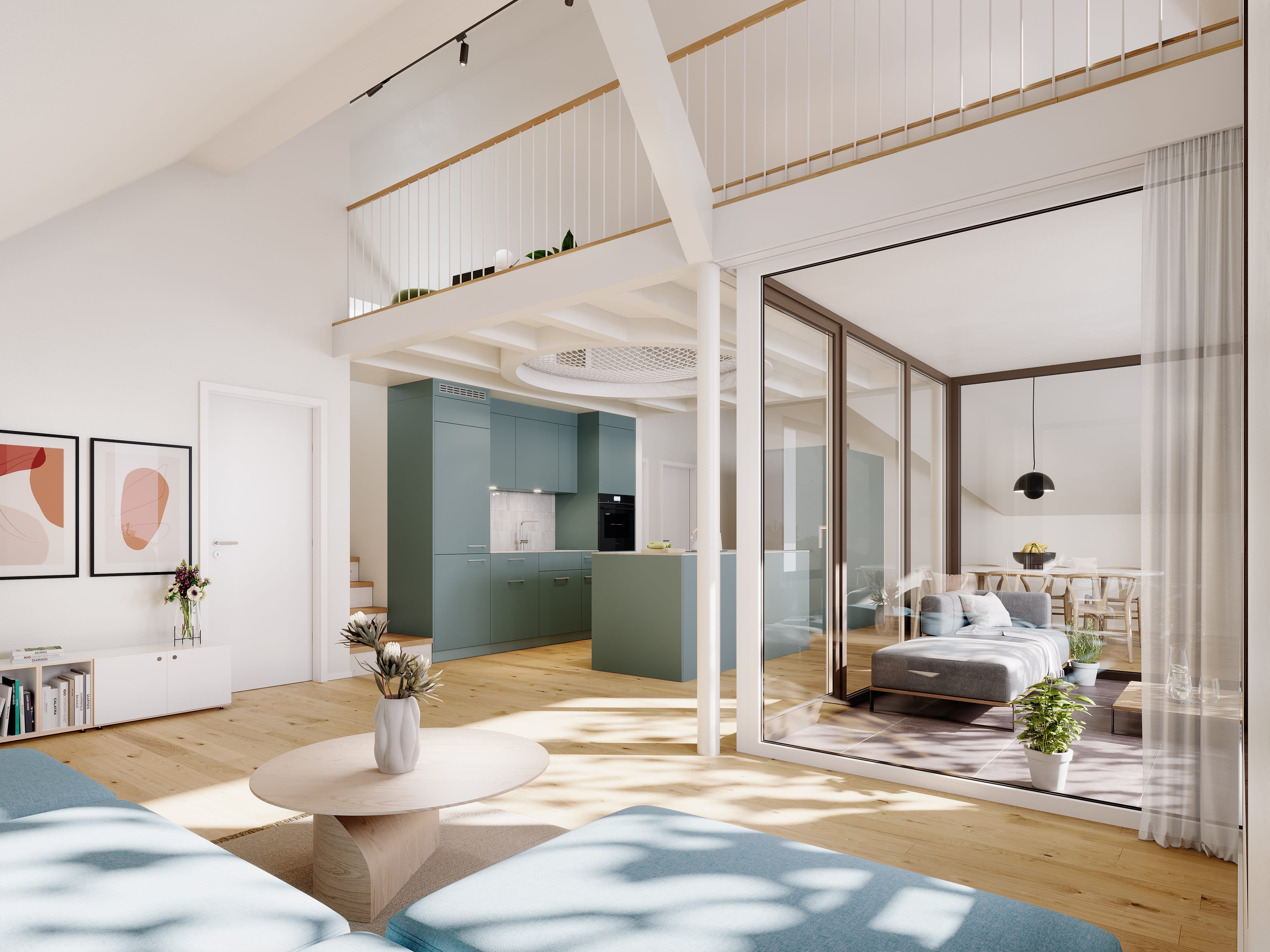 A3 | NEUBAU 4.5-Zimmer-Wohnung, 2. OG / Galerie - Bild 1