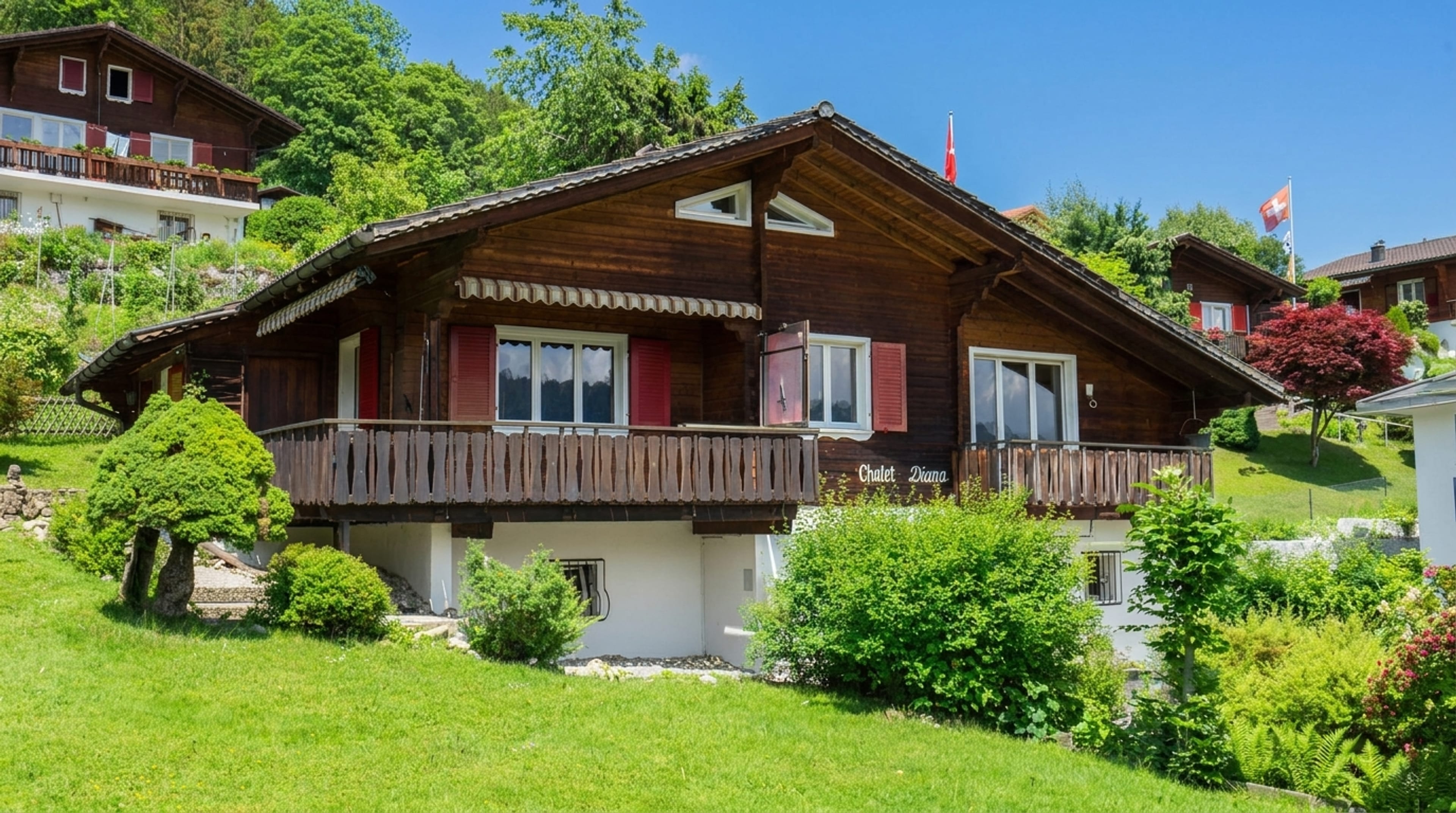 Charmantes Chalet mit See- und Bergsicht