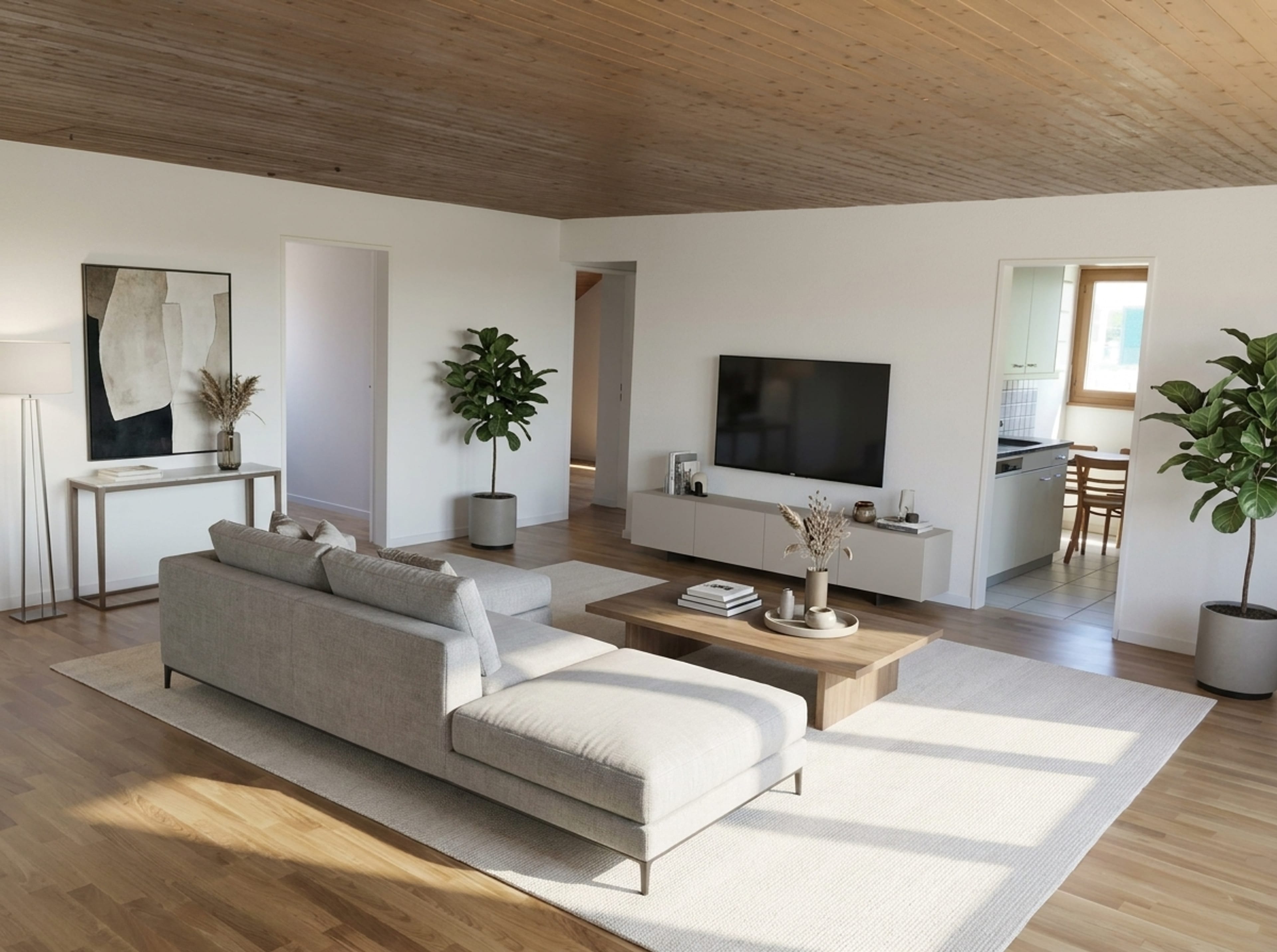 3.5-Zimmer-Dachwohnung mit freier Weitsicht in Tagelswangen  - Bild 2