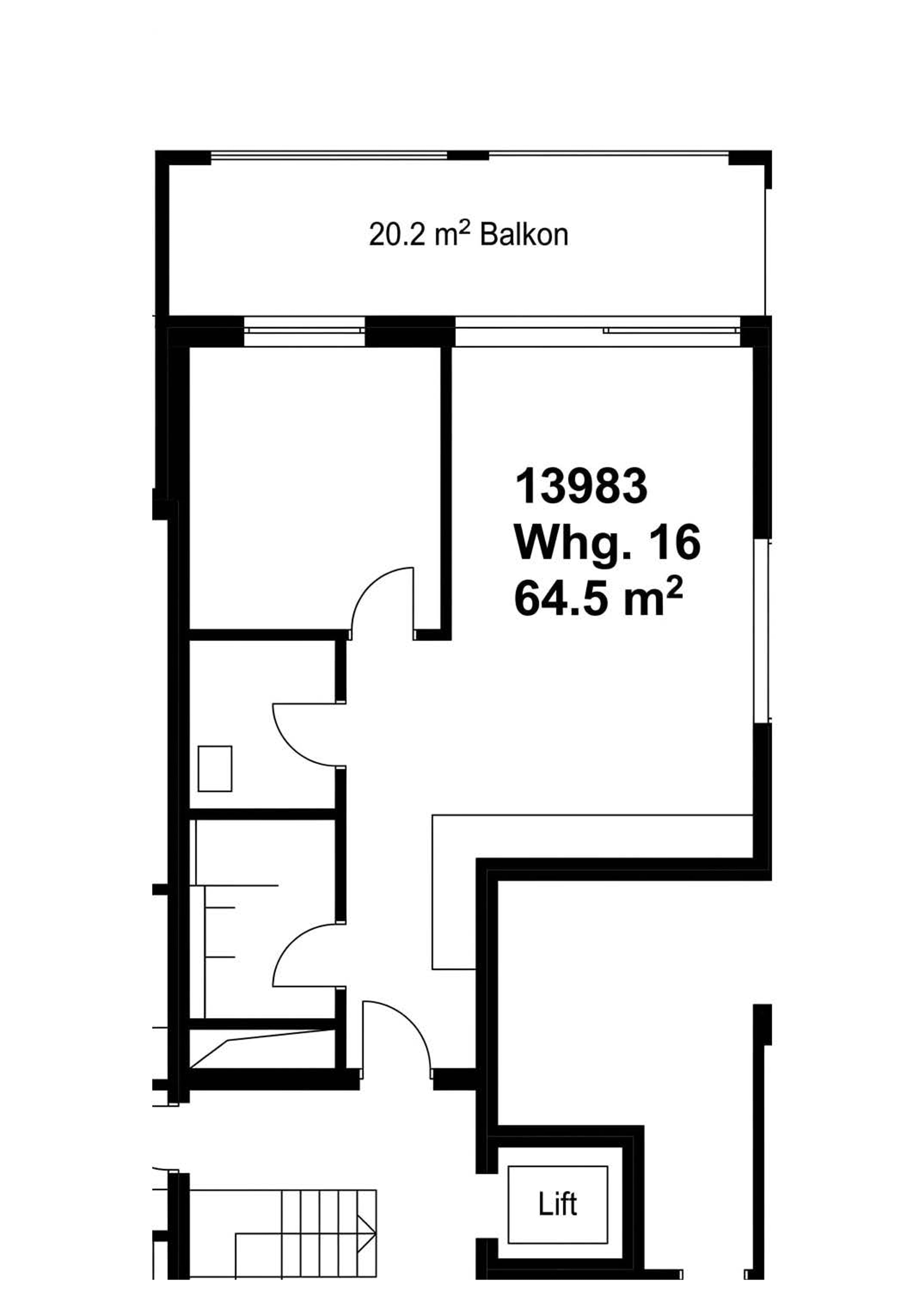 Vermietete 2.5-Zi-Neubauwohnung mit 20 m² Balkon – Tiefgaragenplatz inklusive - 16