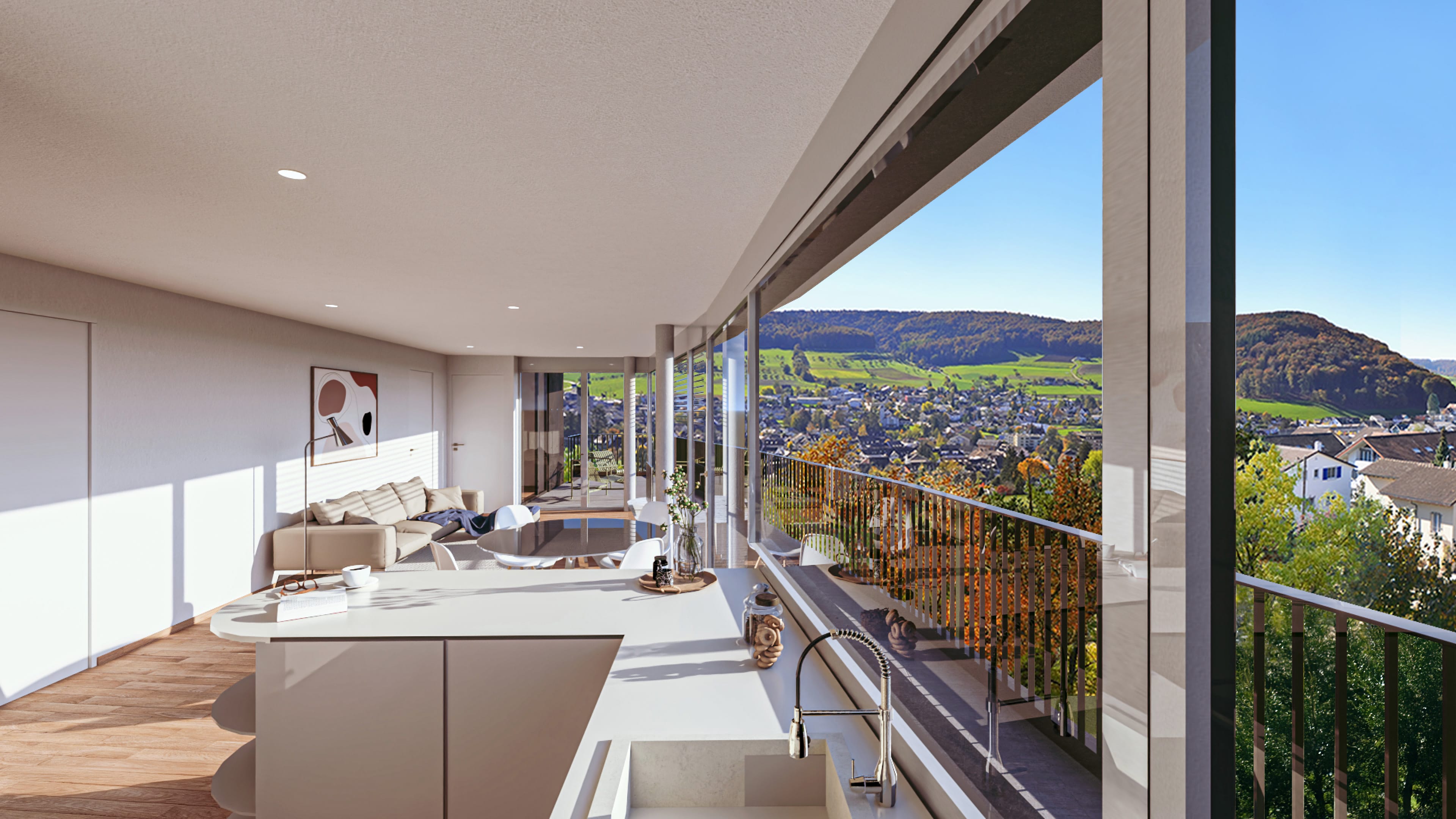 3.5-Zi.-Attikawohnung mit Panoramasicht in Gelterkinden kaufen - 1