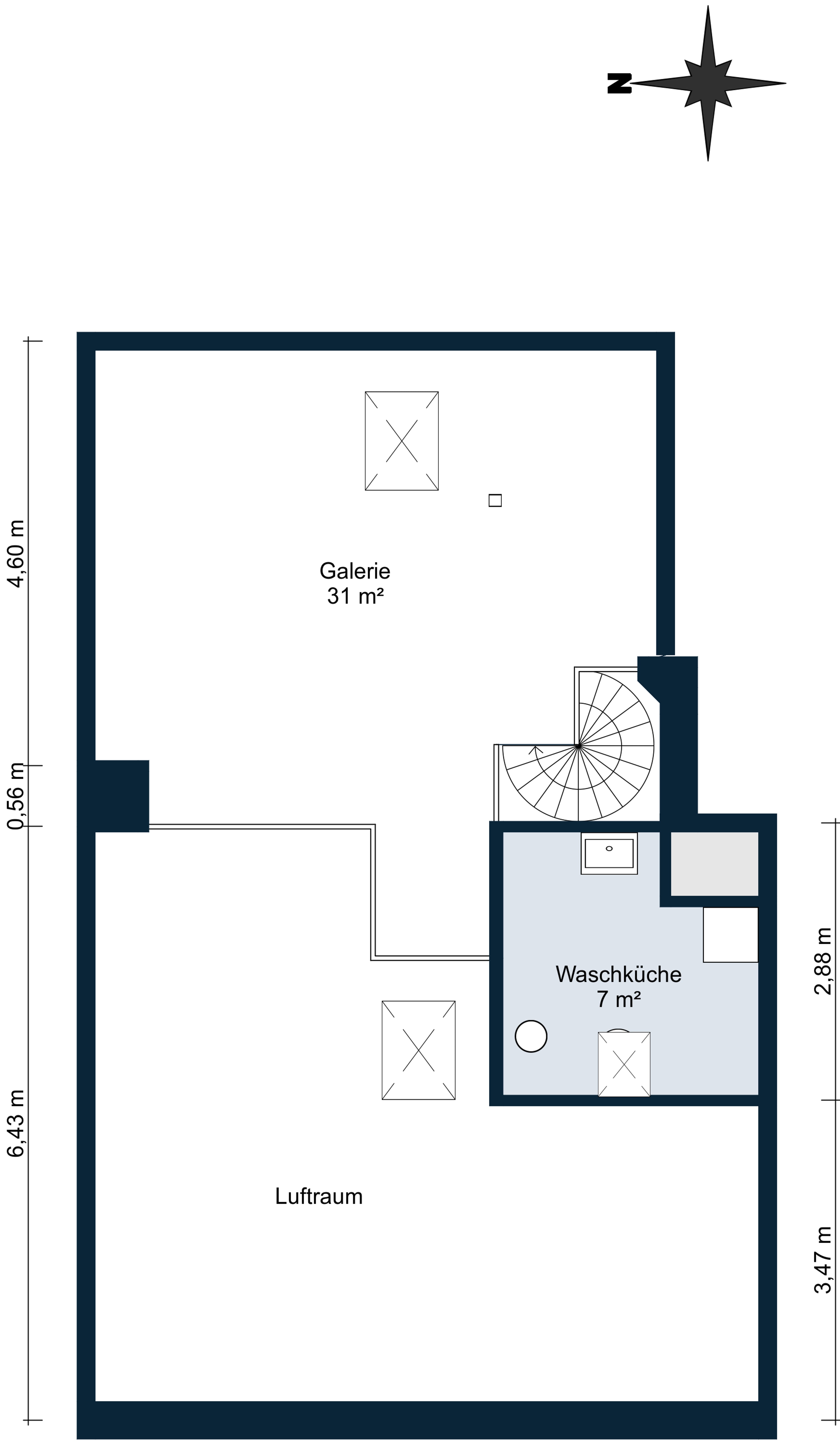 Duplex-Highlight mit Waschturm, Réduit & Cheminée - 16