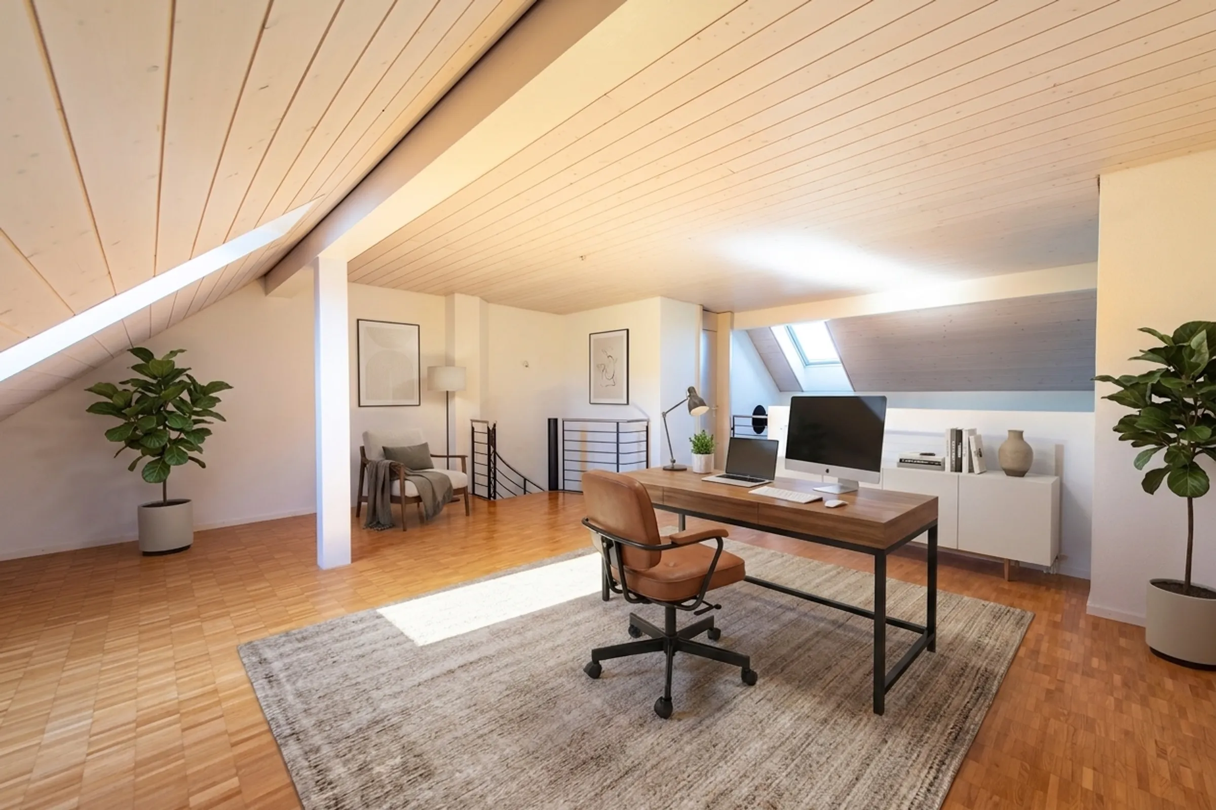 Duplex-Highlight mit Waschturm, Réduit & Cheminée - 8
