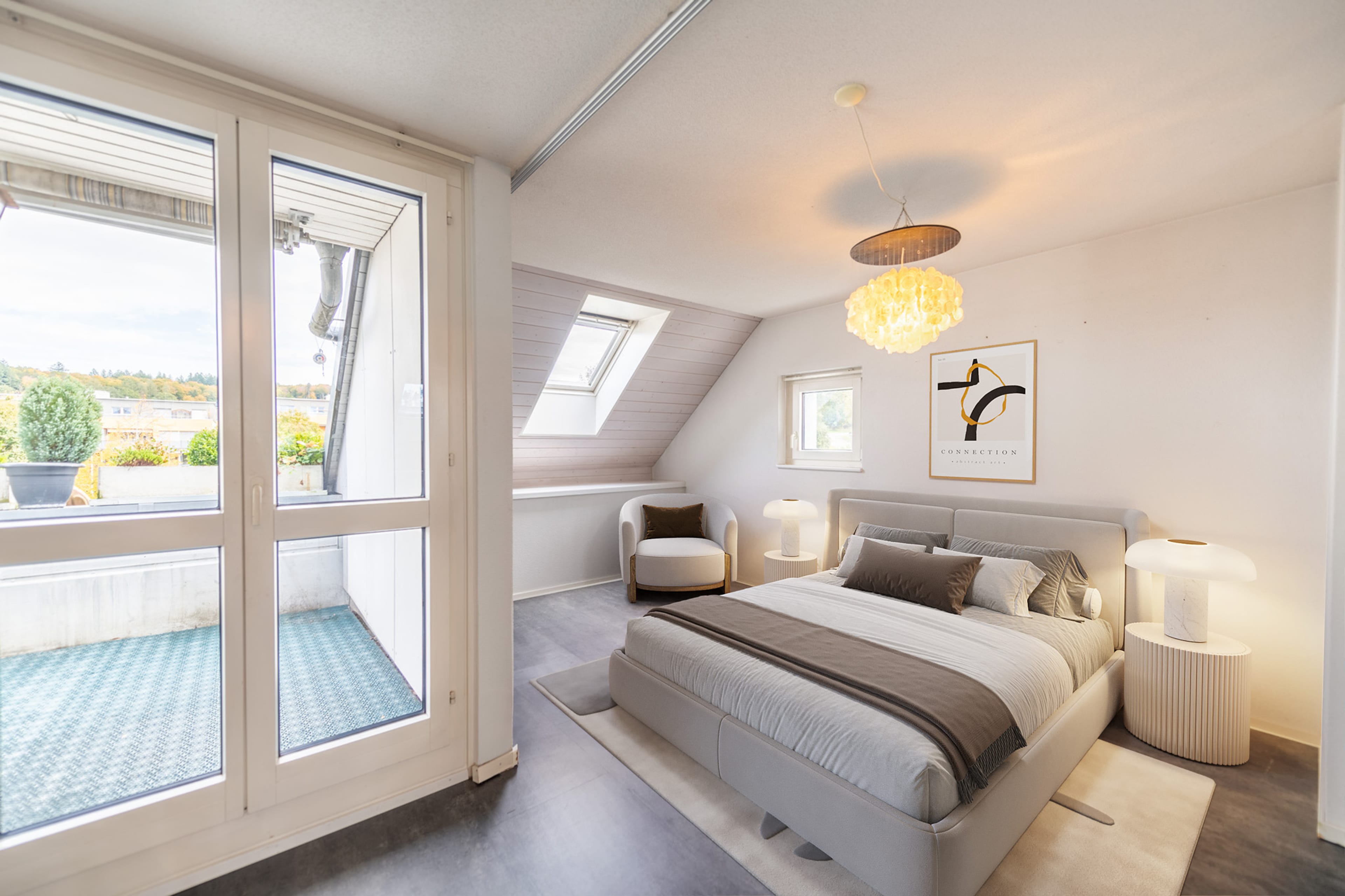 Zentral und ruhig: Helle 3.5-Zimmer-Duplex-Wohnung mit Wintergarten und Balkon - 4