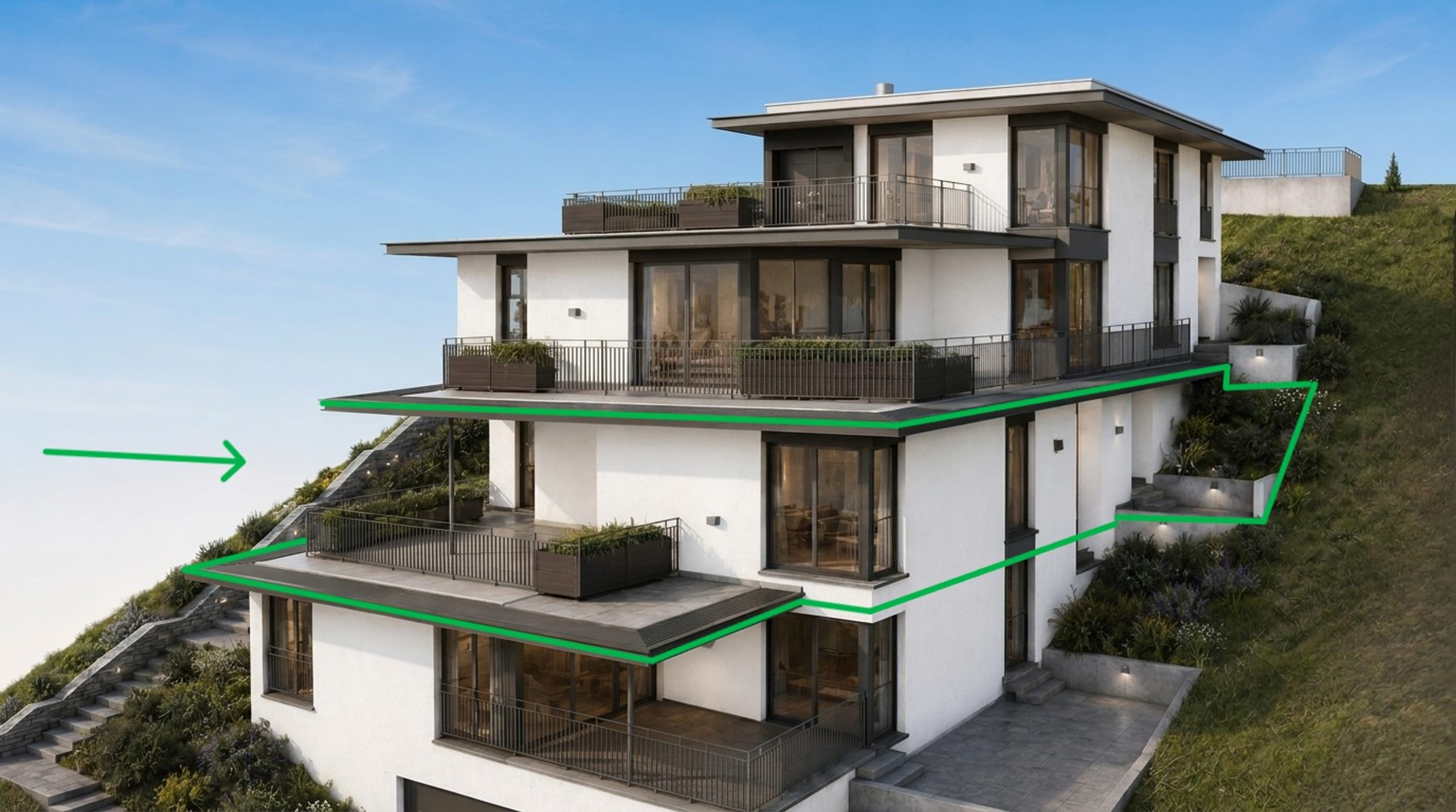 Premium-Terrassenwohnung in Beringen: 143 m², 80 m² Terrasse, Erstbezug - 10