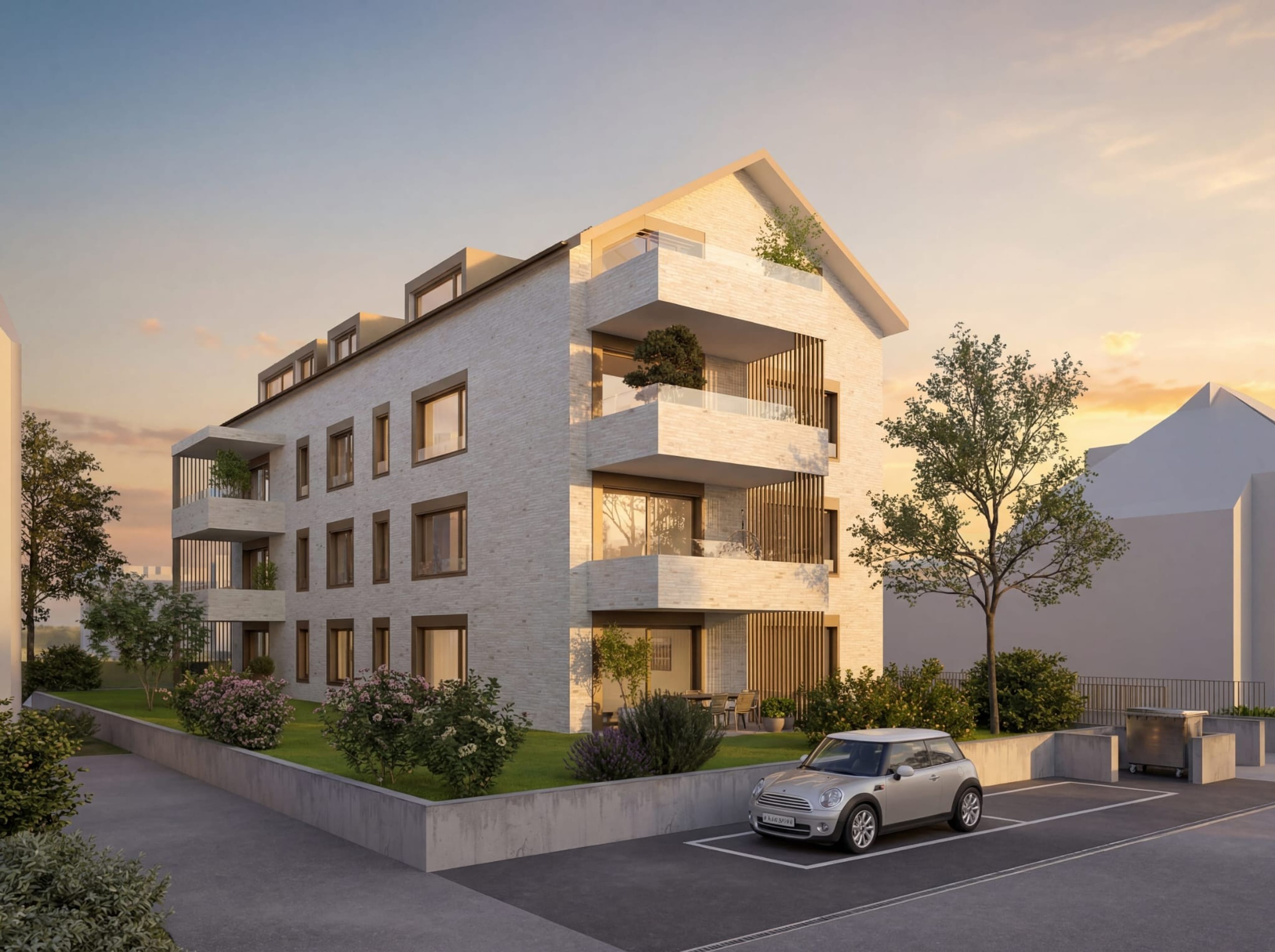 Exklusive 4.5-Zimmer Dachwohnung, inklusive 1 Autoeinstellplatz in Allschwil kaufen