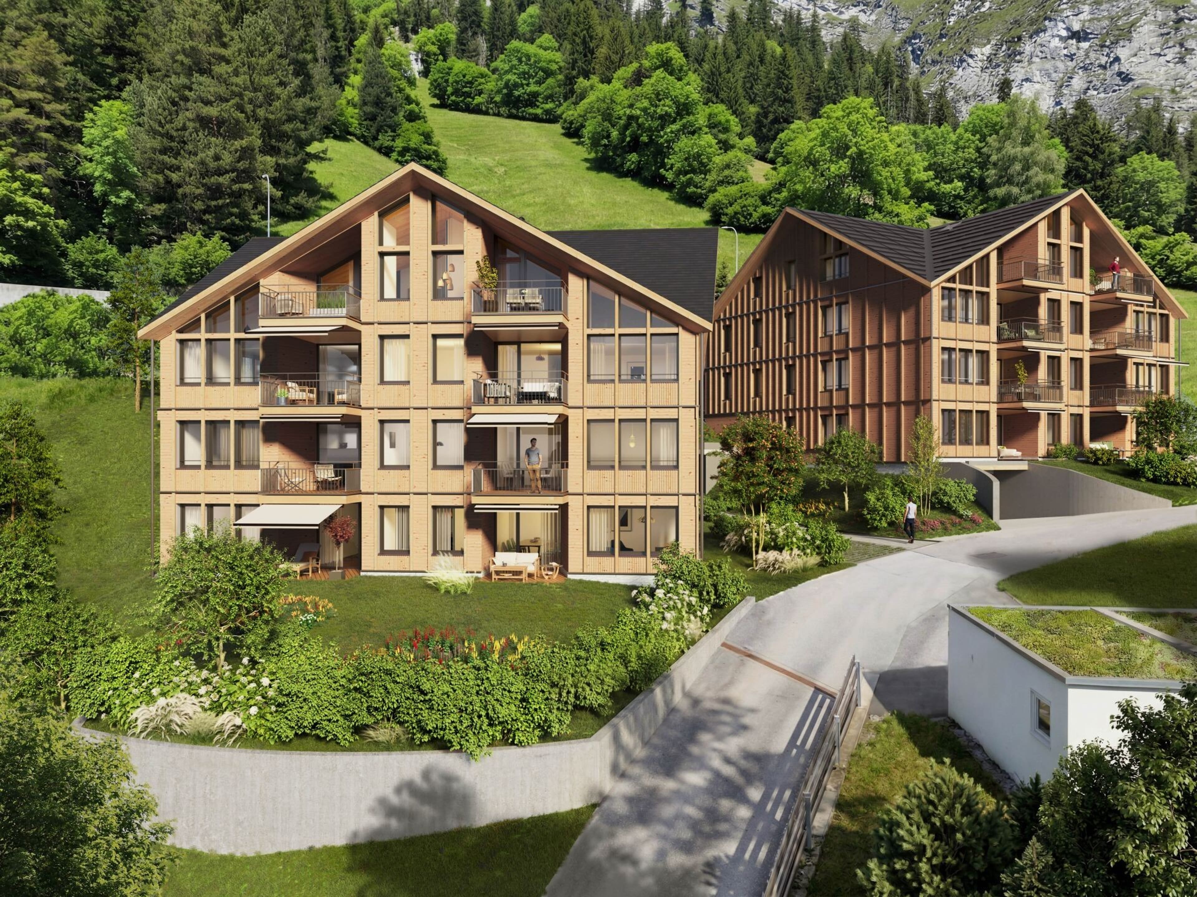 4.5-Zimmer-Wohnung mit Loggia und Aussicht in Trin Mulin kaufen - Bild 1