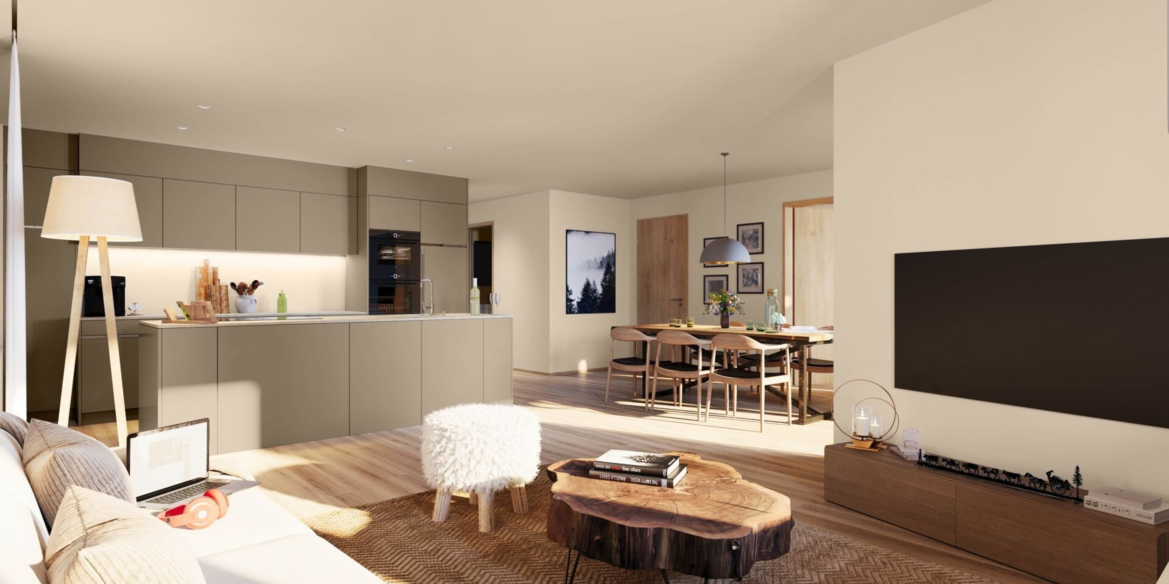 4.5-Zimmer-Wohnung mit Loggia und Aussicht in Trin Mulin kaufen - Bild 3