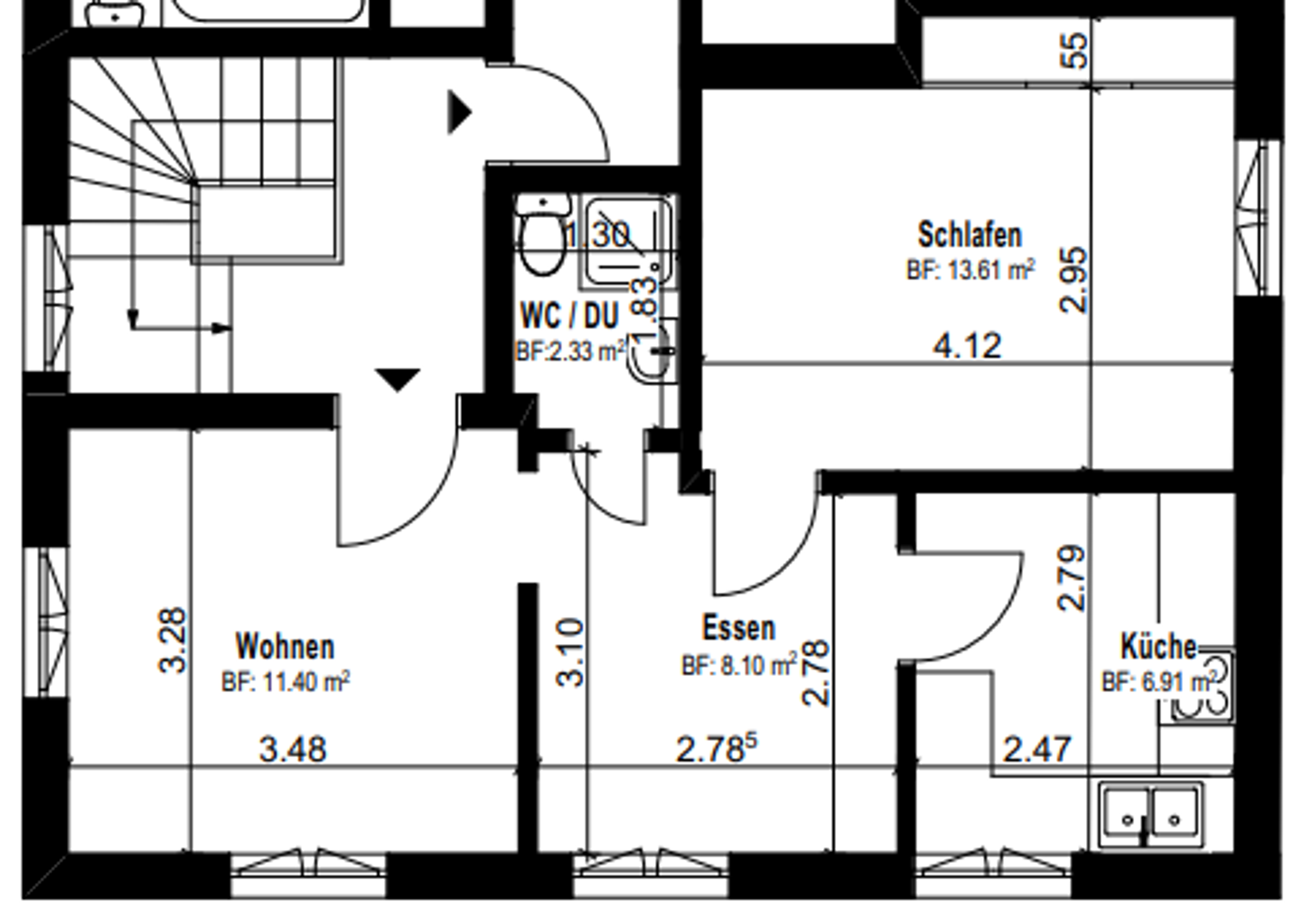 Möblierte 2.5-Zimmer Wohnung im Herzen von Thun - 11