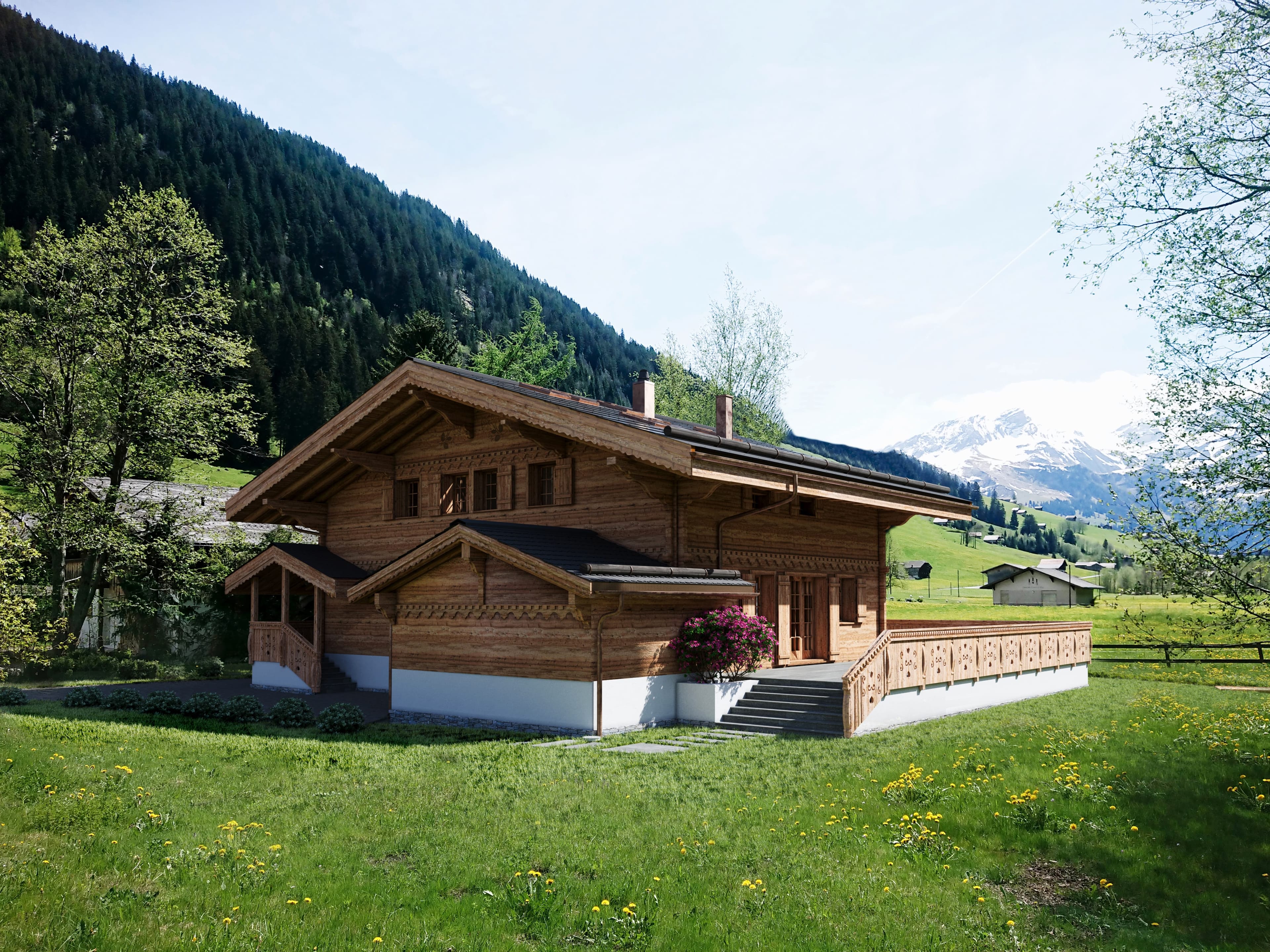 Idyllisches 5½-Zimmer Neubau-Chalet mit Bergsicht 