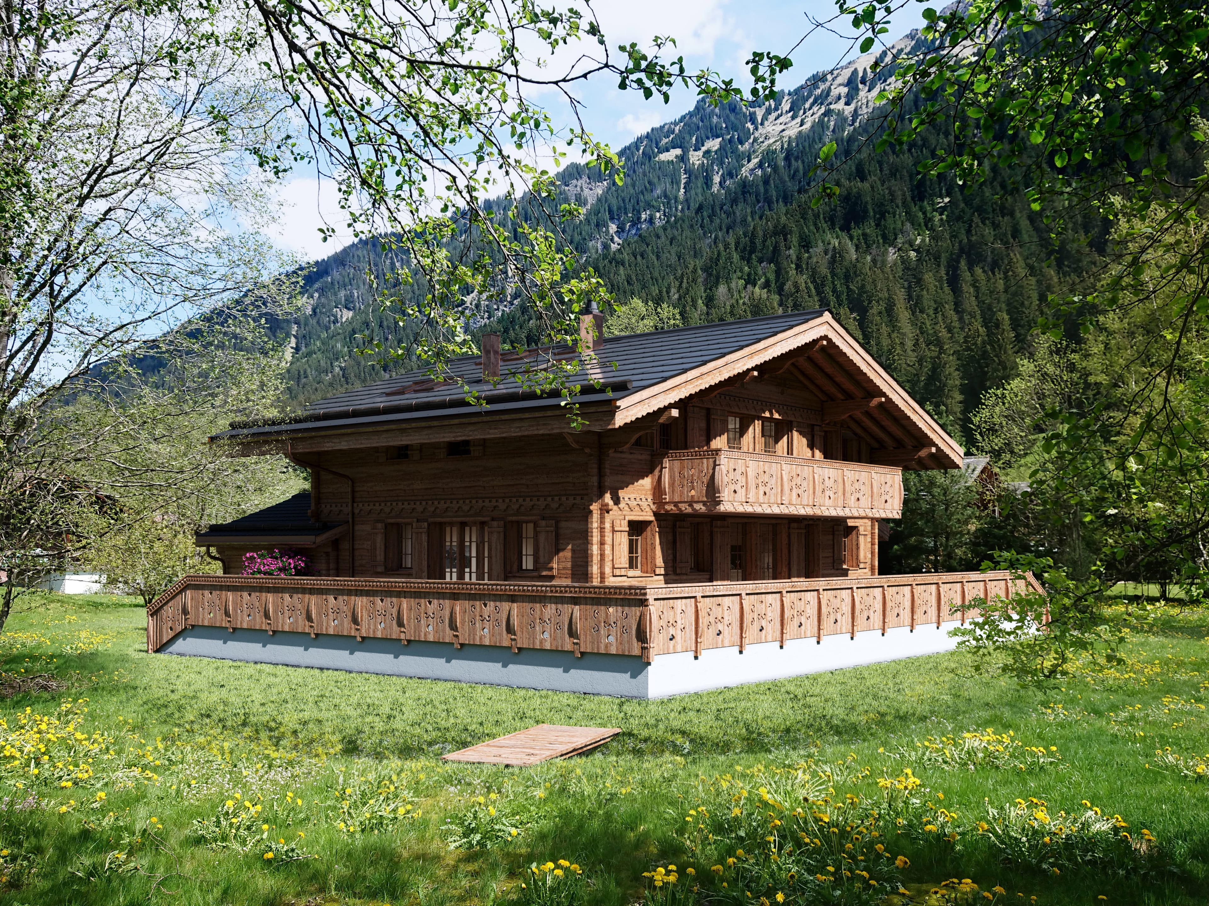 Idyllisches 5½-Zimmer Neubau-Chalet mit Bergsicht - 2