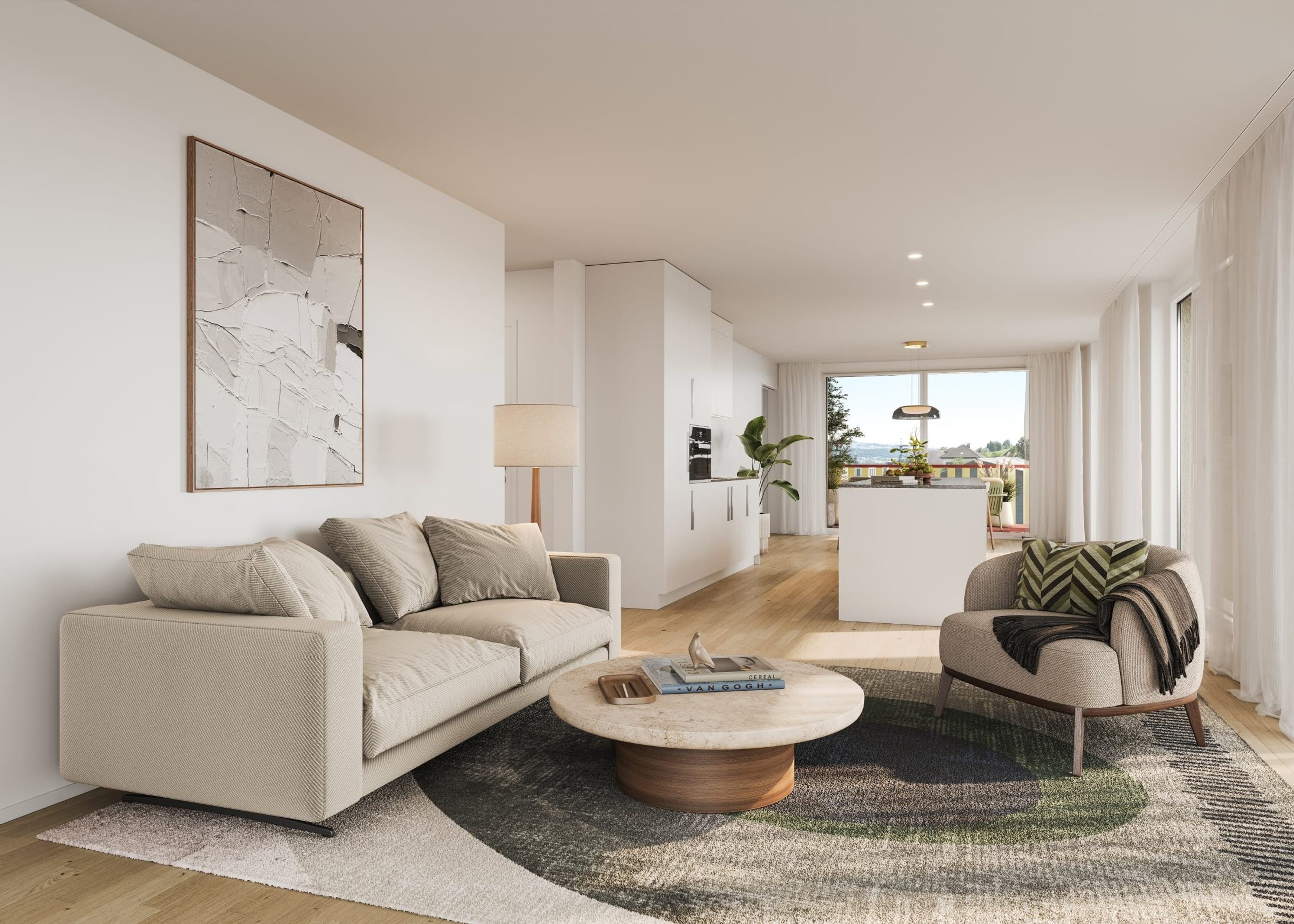3.5-Zimmer-Wohnung mit Balkon und Garten in Boniswil - 3