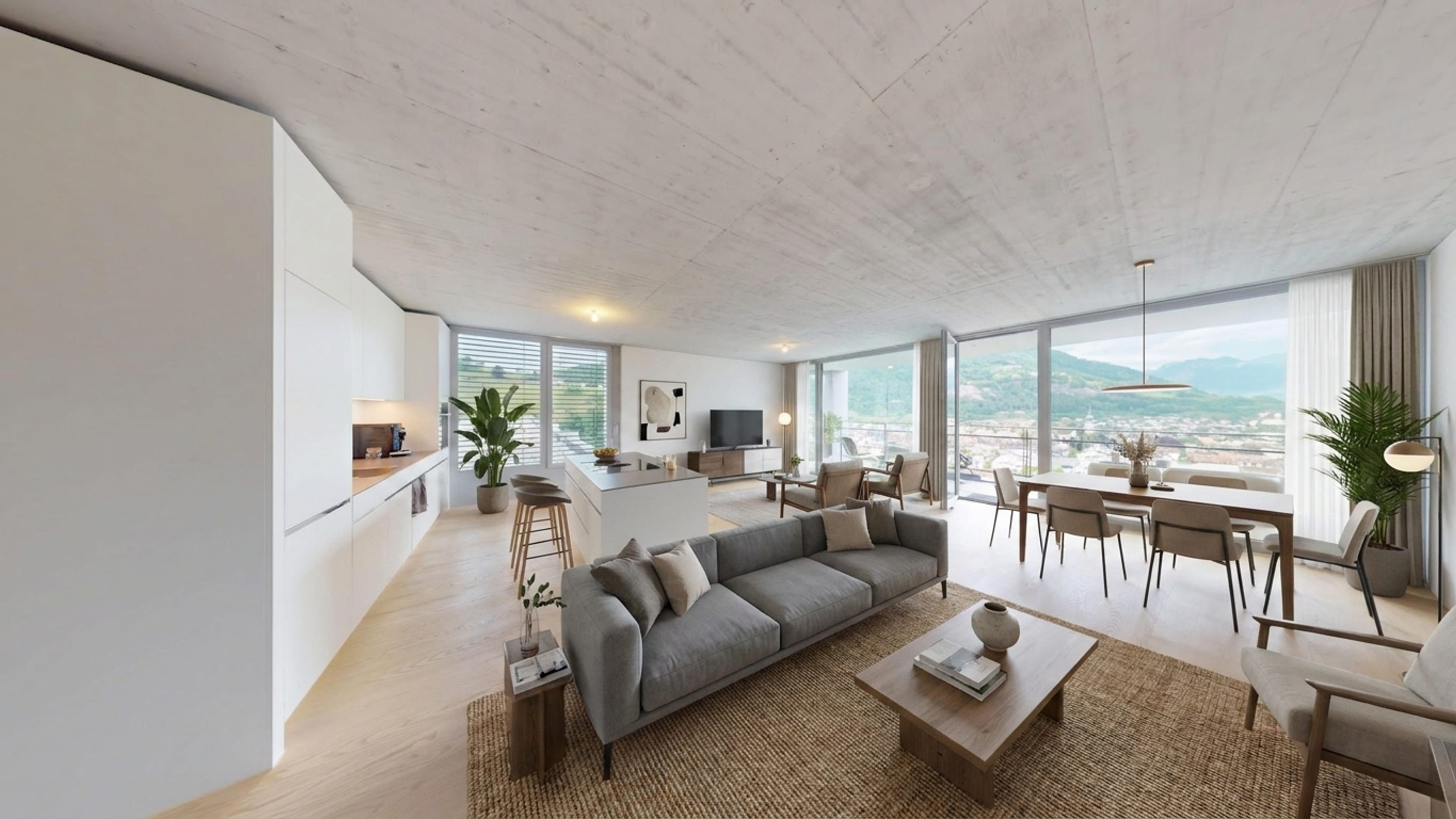 3.5-Zimmer-Wohnung mit Loggia und Bergsicht in Mels mieten - 4