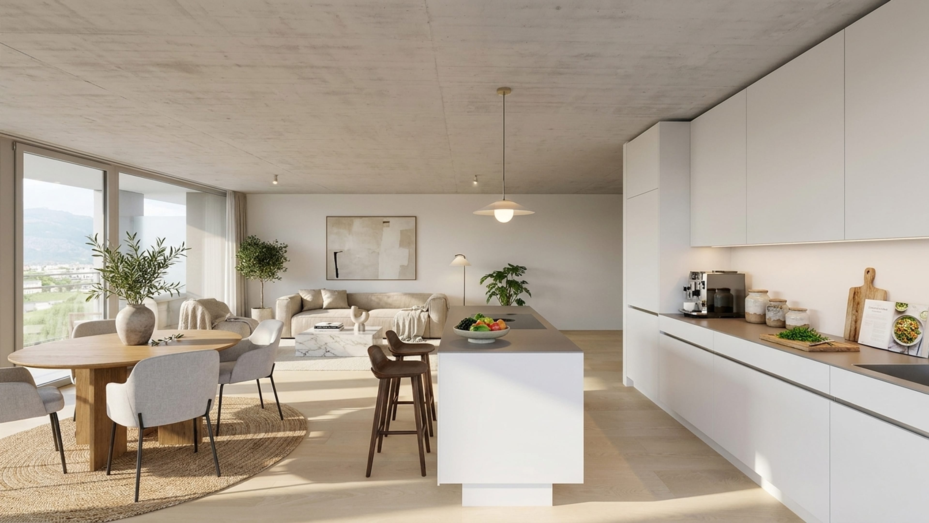 3.5-Zimmer mit Loggia und Bergsicht in Mels mieten - 9