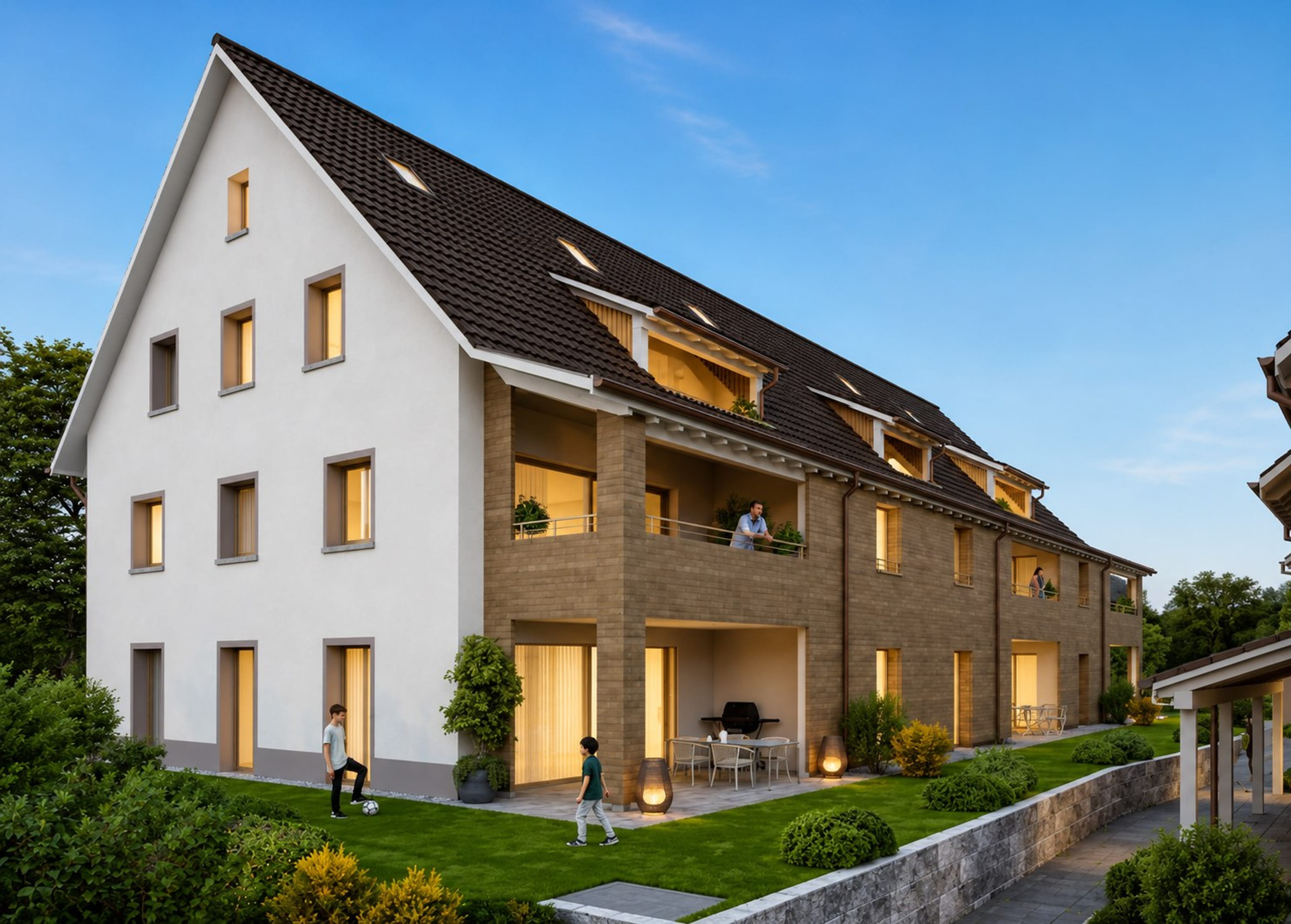 4.5-Zimmer-Maisonette mit Galerie und Balkon