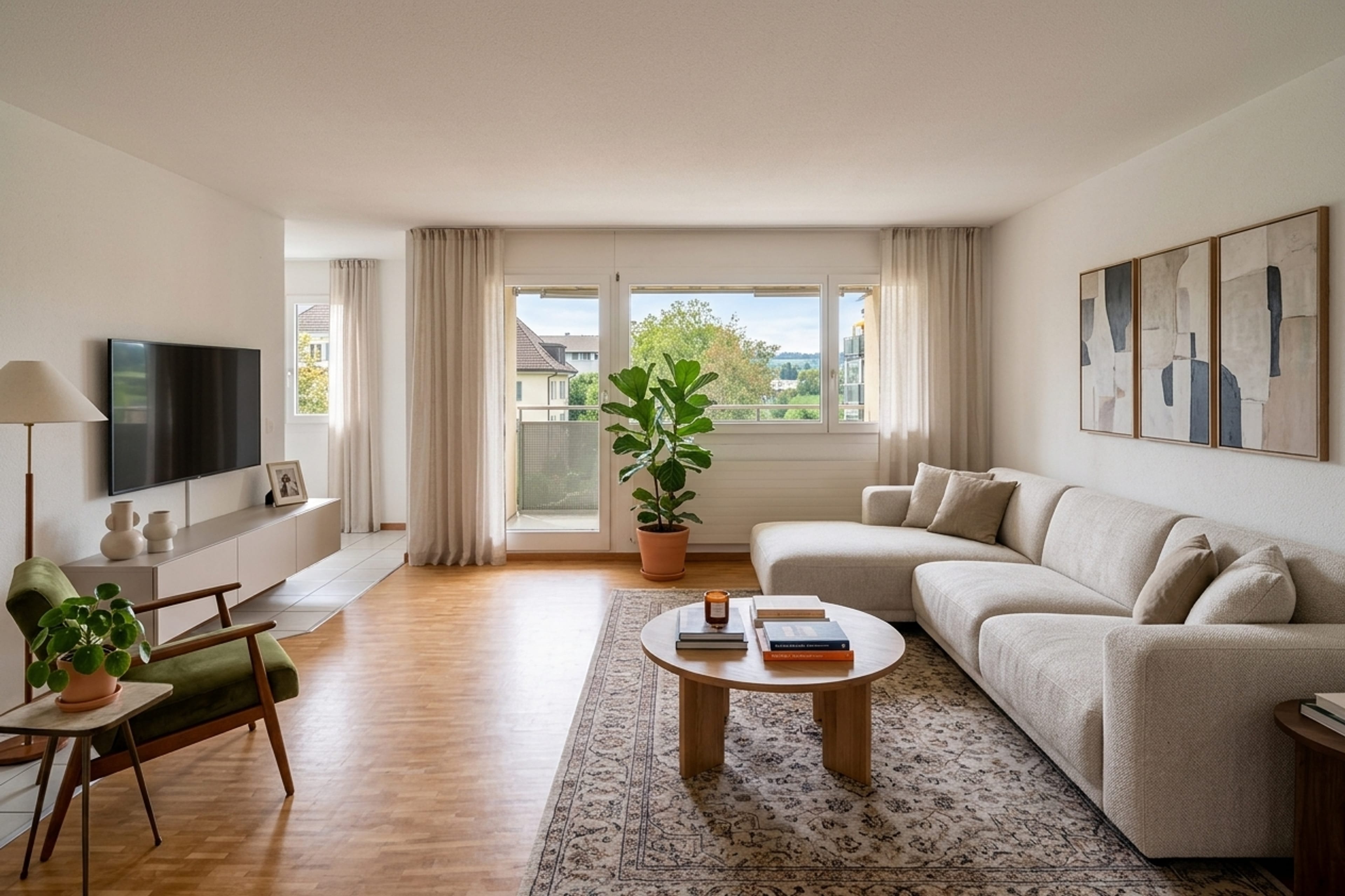 3.5 Zimmer Wohnung mit 71 m² mit Balkon und Lift in Reichenburg - 2