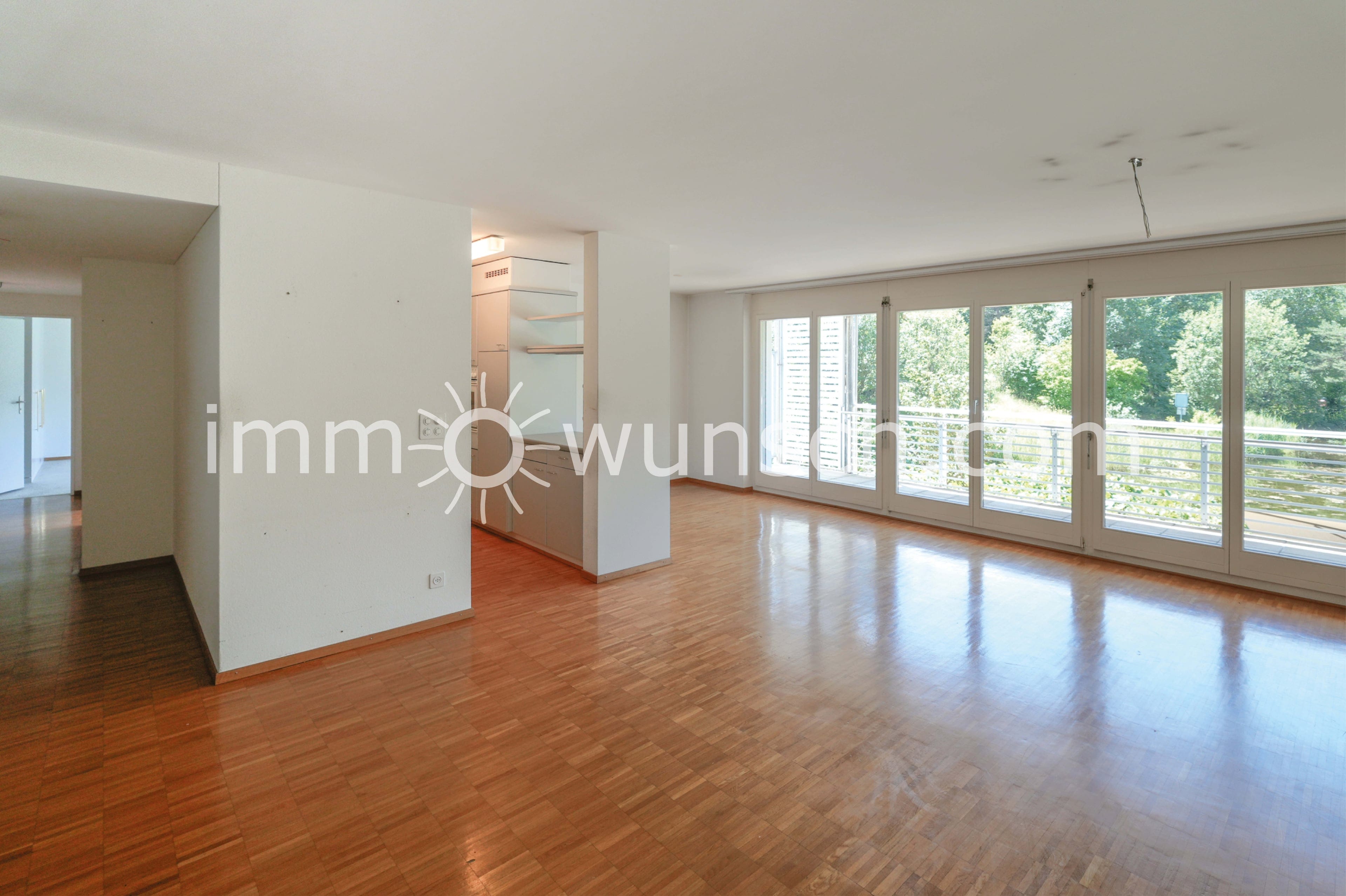 Helle, sowie grosszügige 3 ½ Zi. Eigentumswohnung, mit Hauswirtschaftsraum, gedecktem Balkon und schöner Aussicht auf den Weiher - 5