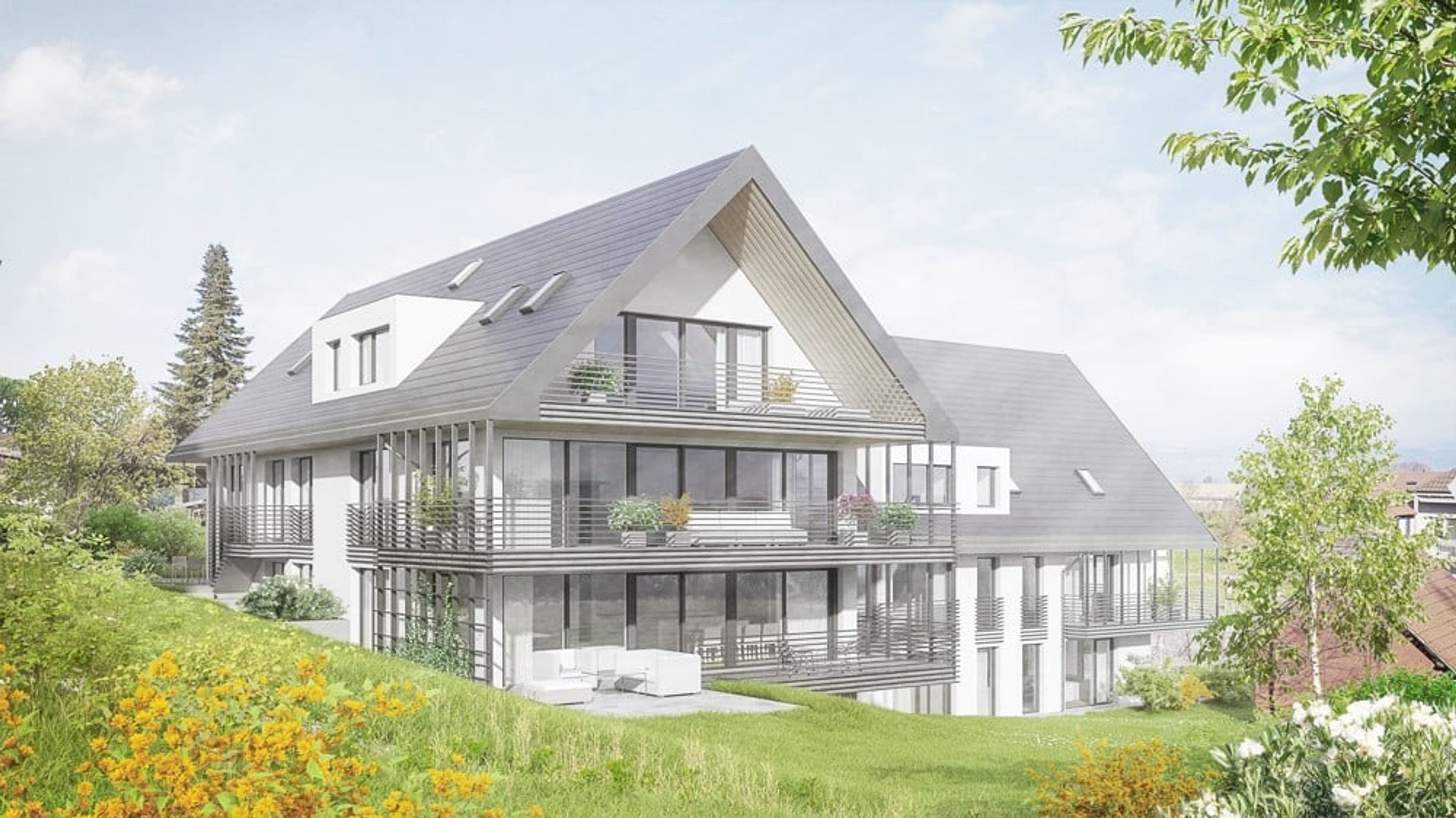 3.5-Zimmer-Gartenwohnung mit grosser Terrasse in Buttwil mieten - 1
