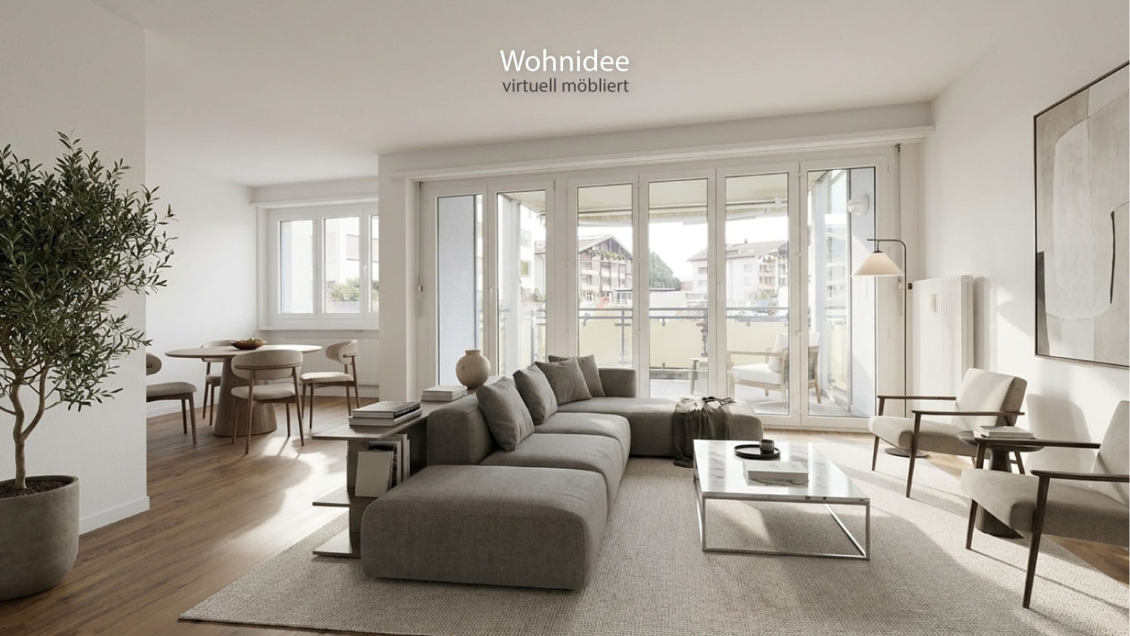 3-Zimmer-Wohnung mit Balkon in Mels mieten