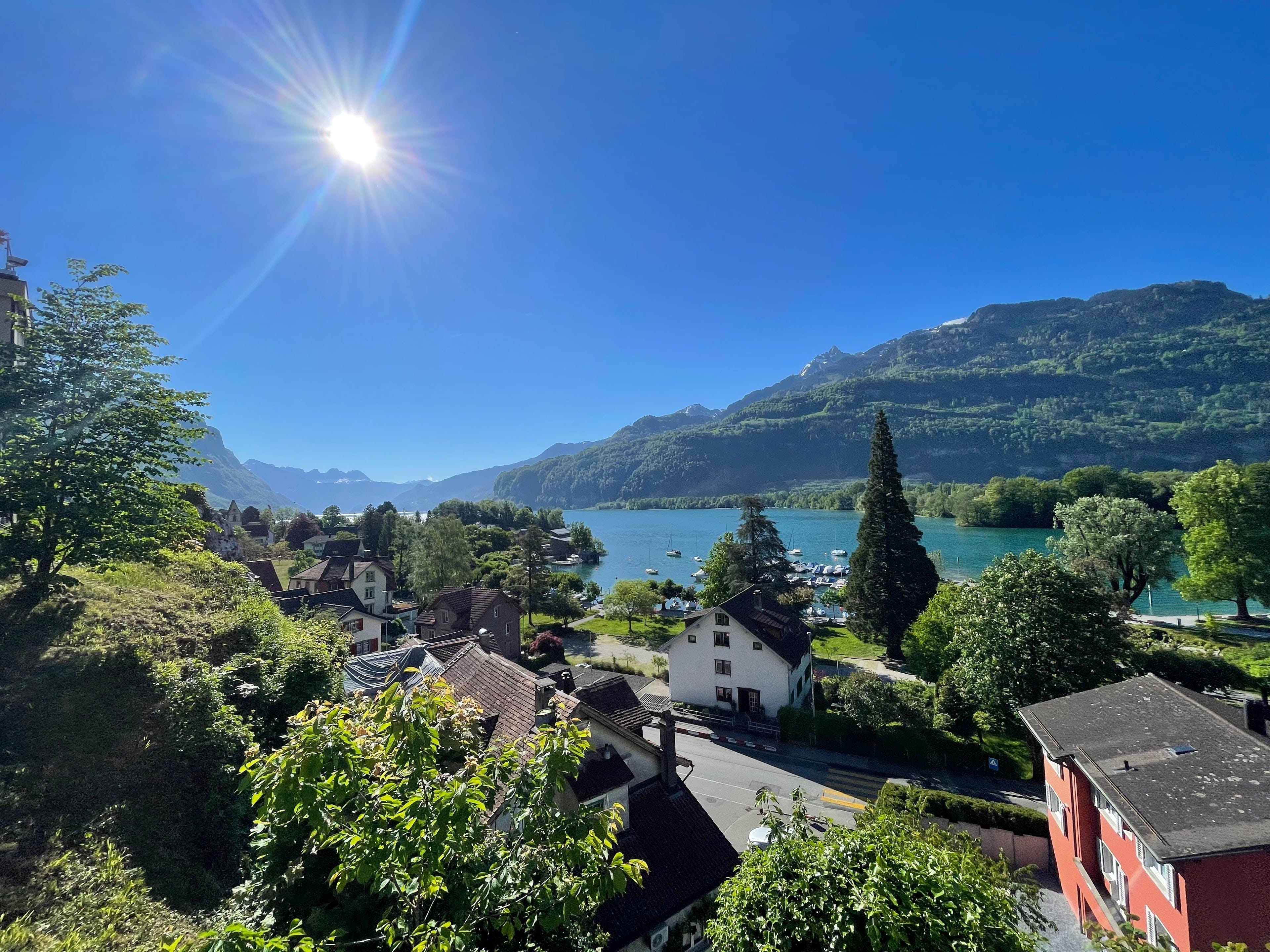 1-Zimmer-Terrassenwohnung mit Seesicht in Weesen