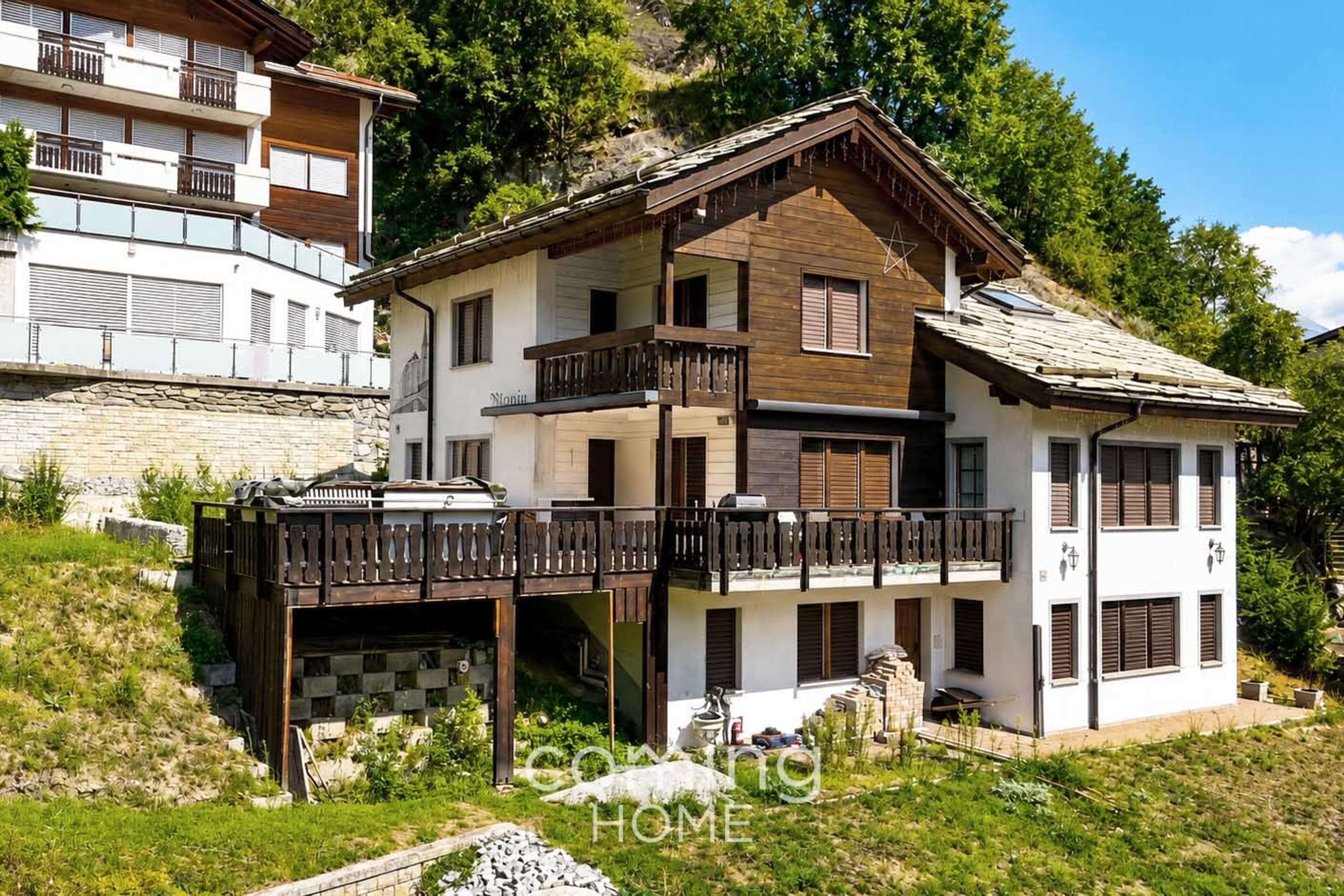 8-Zimmer-Chalet mit Terrasse und grossem Garten in Stalden kaufen