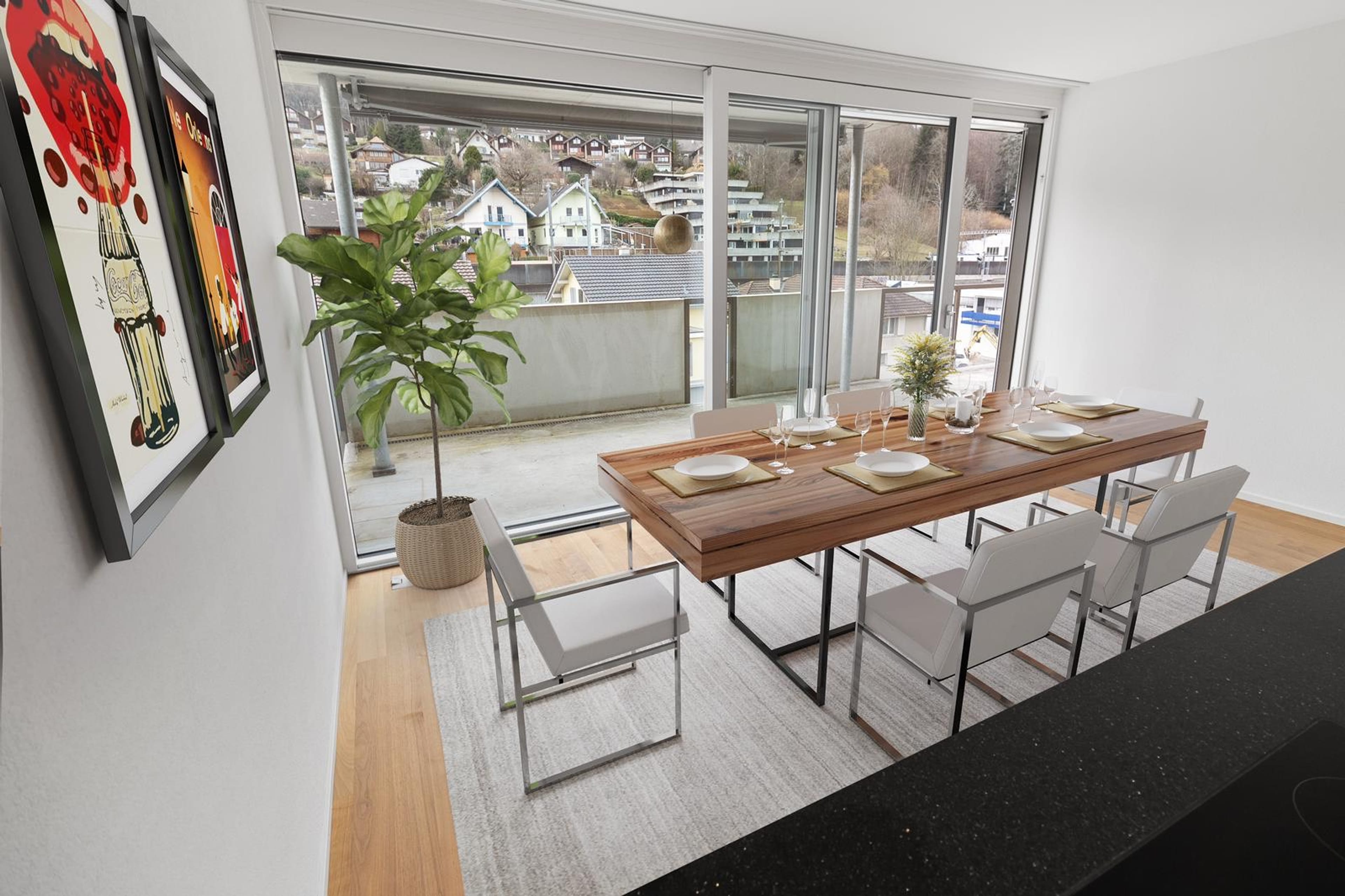 4.5-Zimmer-Penthouse mit 2 Terrassen in Gwatt (Thun) mieten - 3