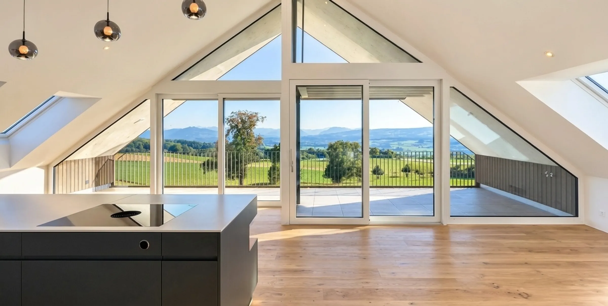 3.5-Zimmer-Attikawohnung mit Weitsicht & Pool in Oberwil-Lieli - 4