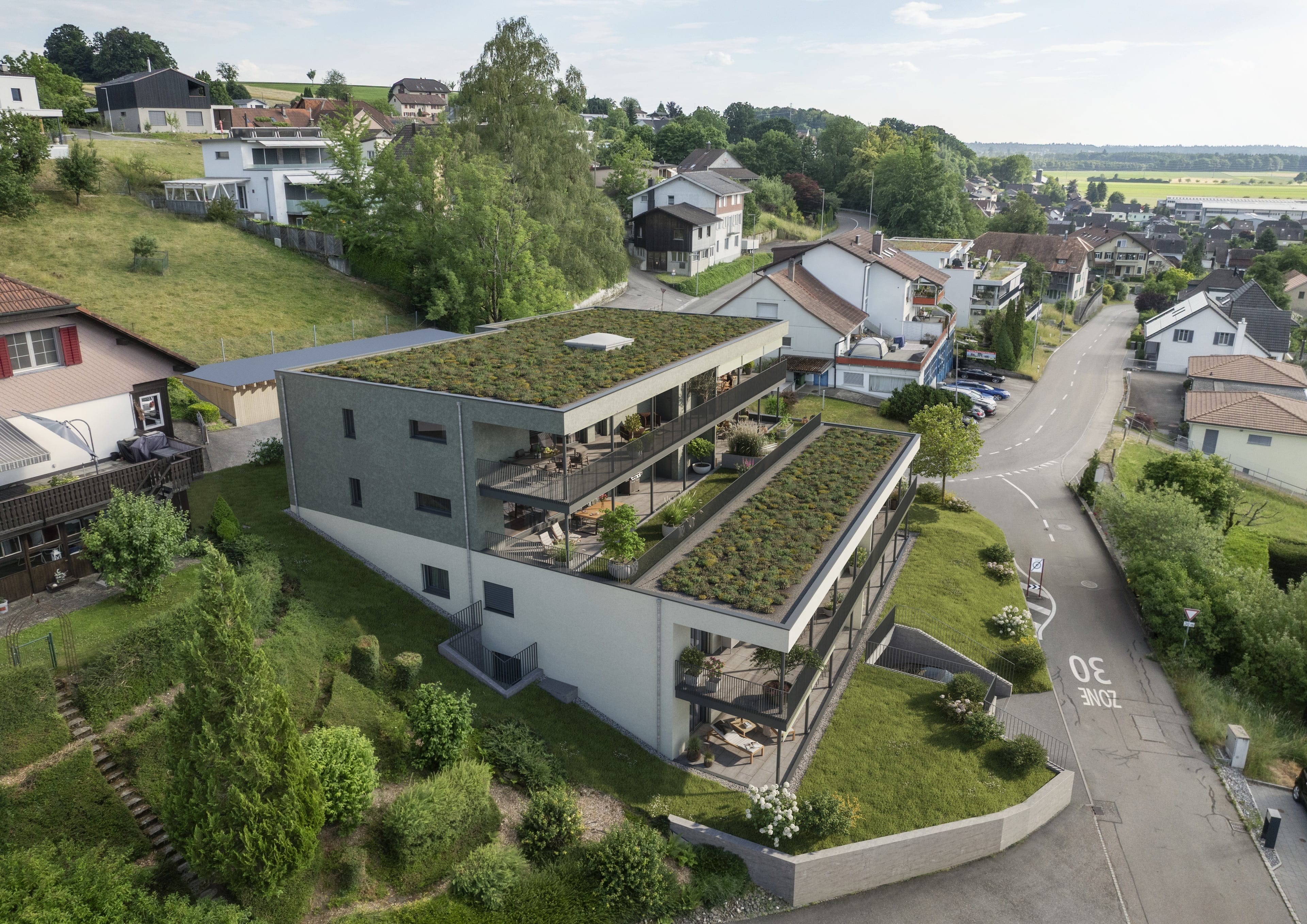 Wohnen mit Weitblick – 3.5-Zimmer Erdgeschosswohnung mit Panoramaterrasse - Bild 2