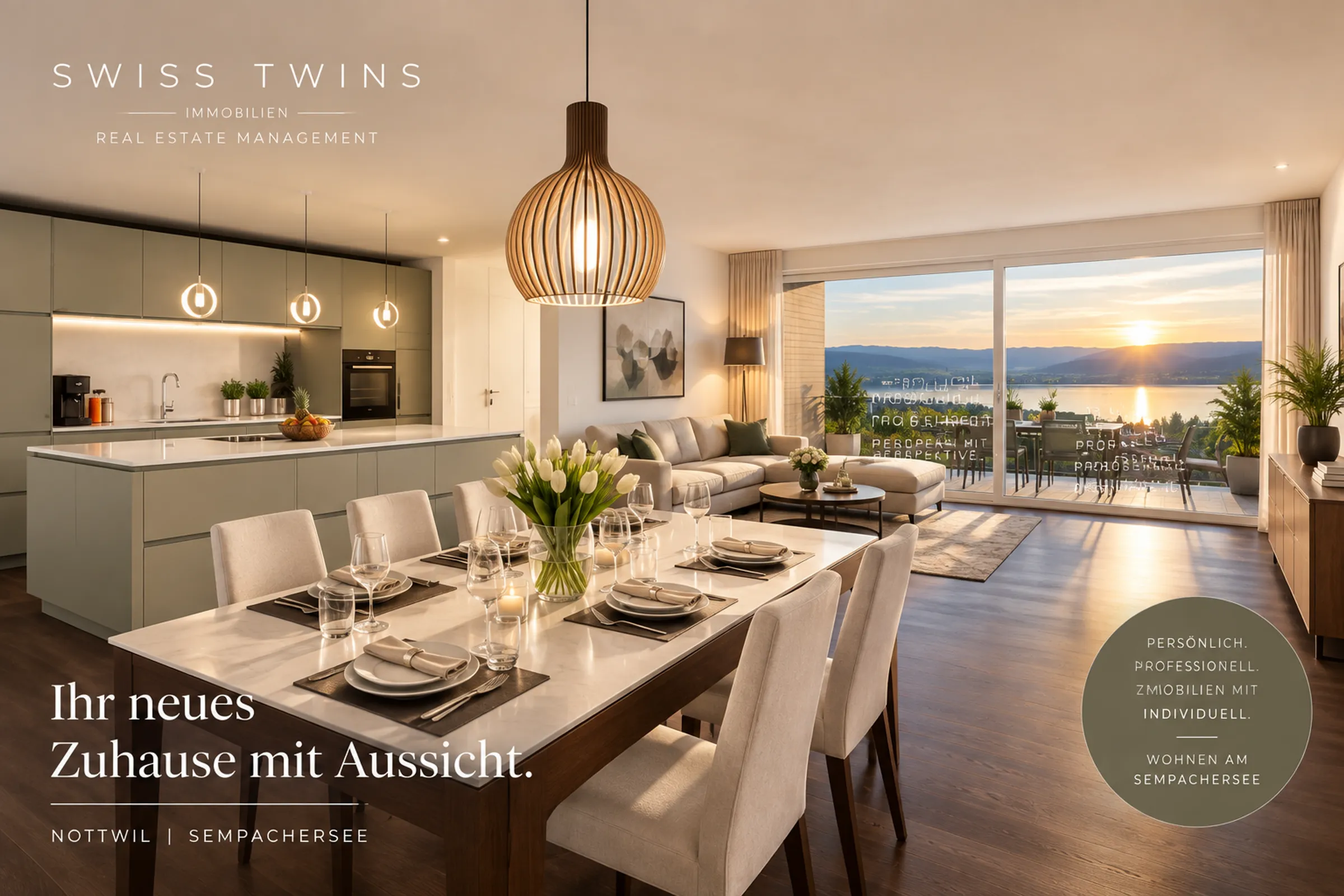 Nottwil – Grosszügige 5-Zimmer-Eigentumswohnung mit Seeblick - 1