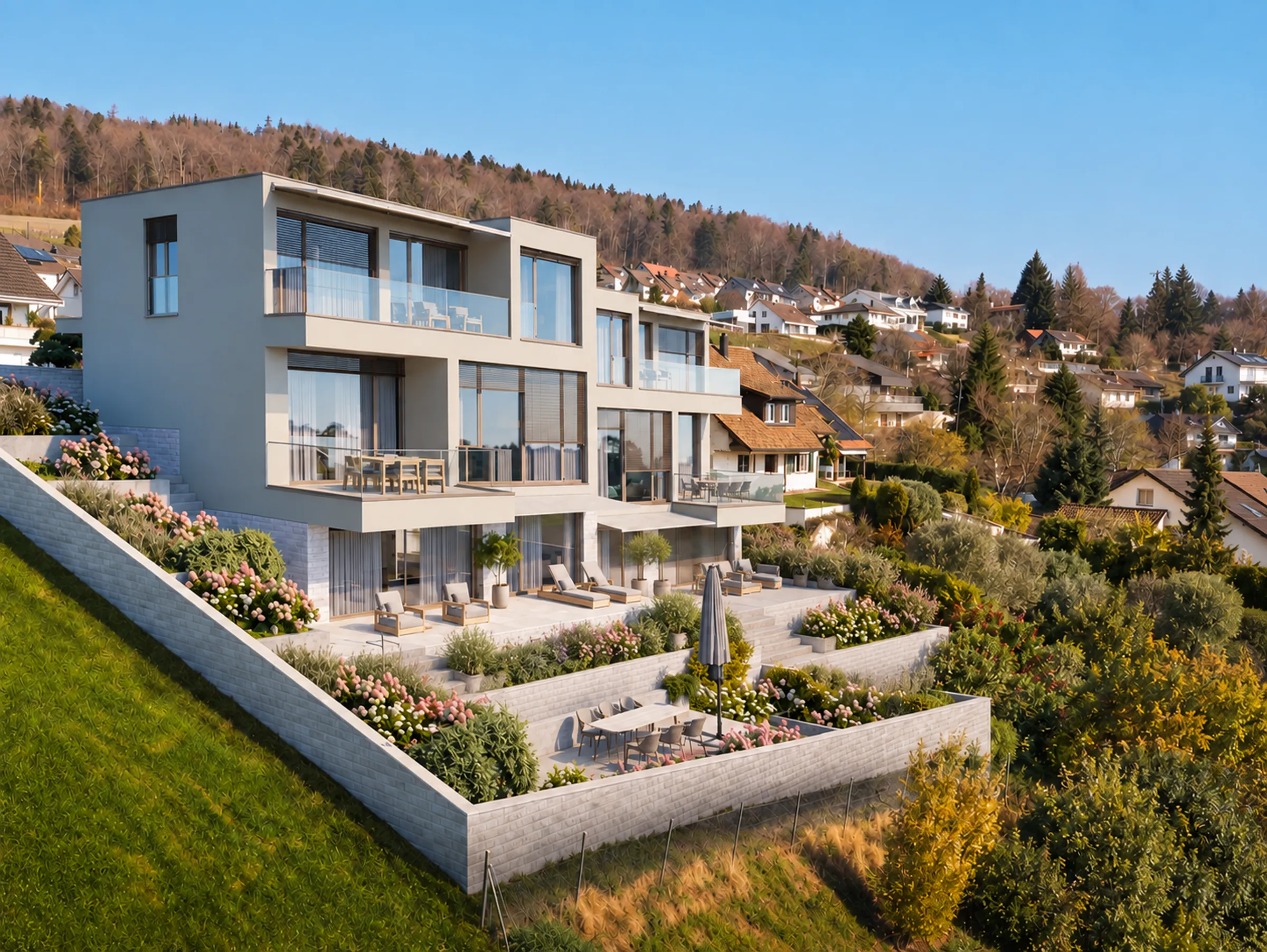 6.5-Zimmer-Doppeleinfamilienhaus mit Weitsicht in Buchs ZH kaufen - 1