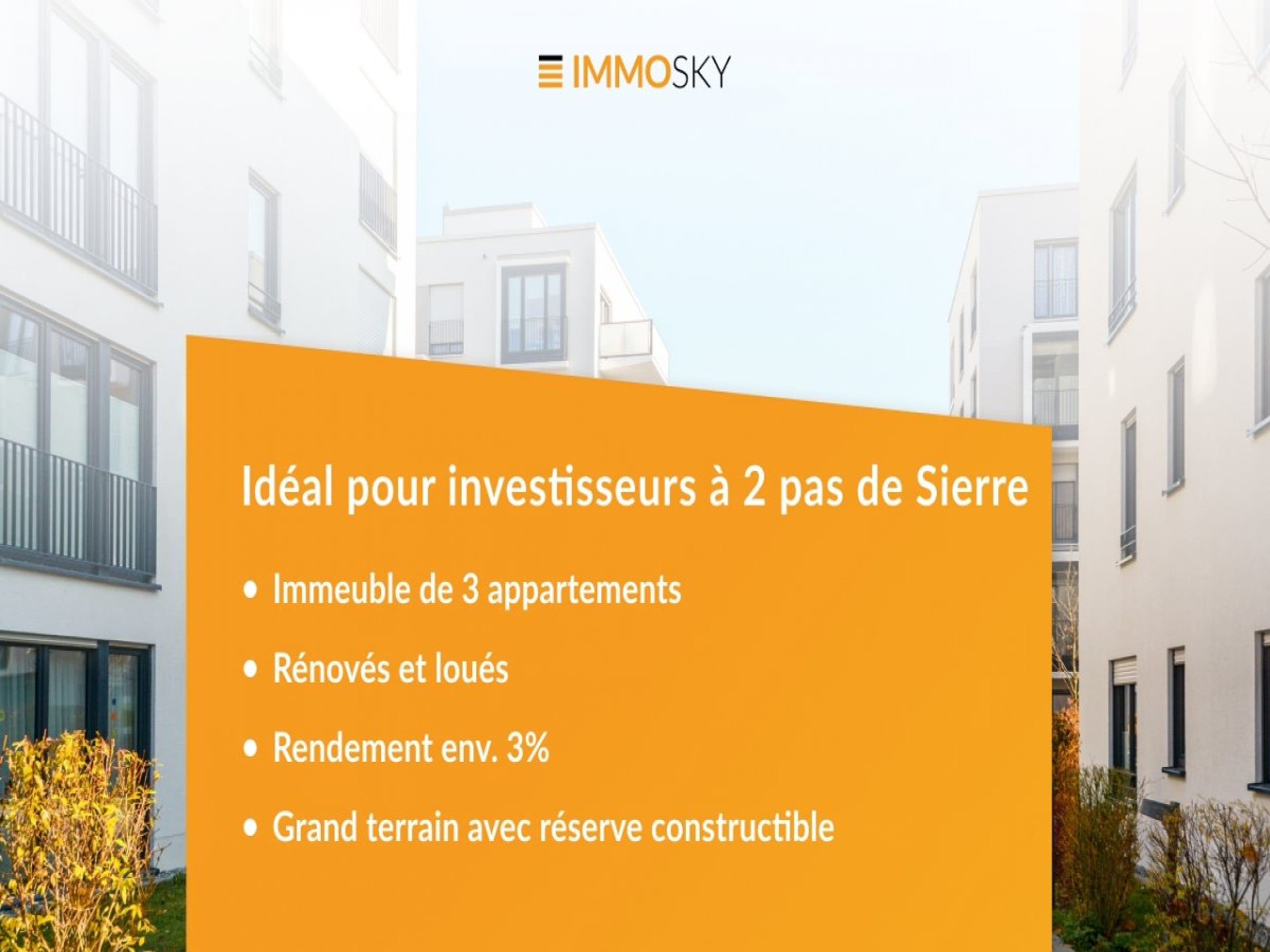 Petit Immeuble de rendement (REN env. 3%) - Bild 1
