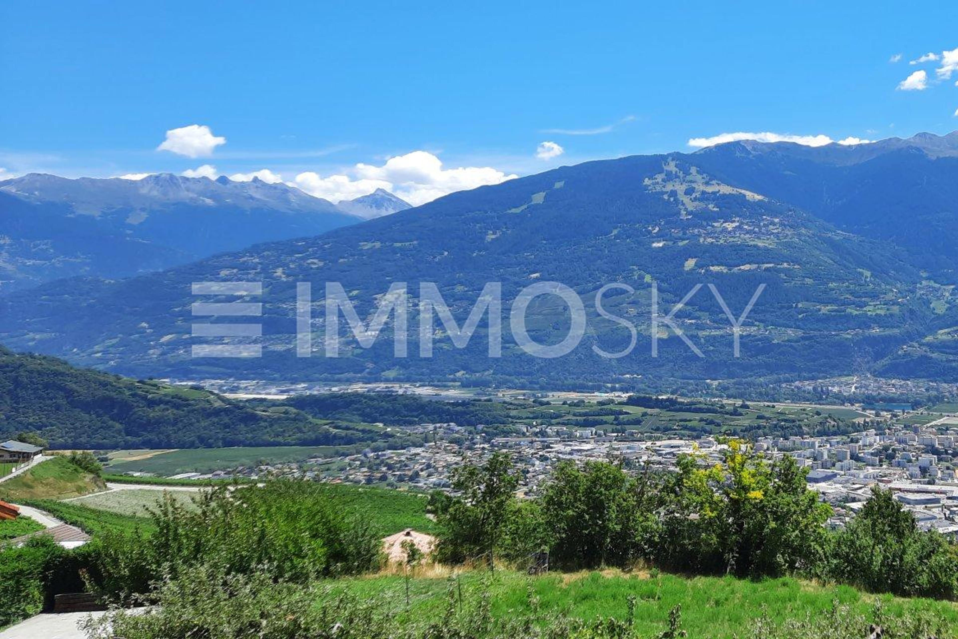 Terrain à bâtir avec vue à couper le souffle sur le Valais - Bild 1